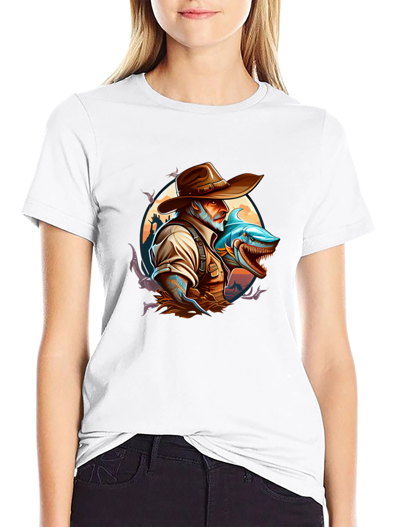 Shark Hunter Graphic T-Shirt