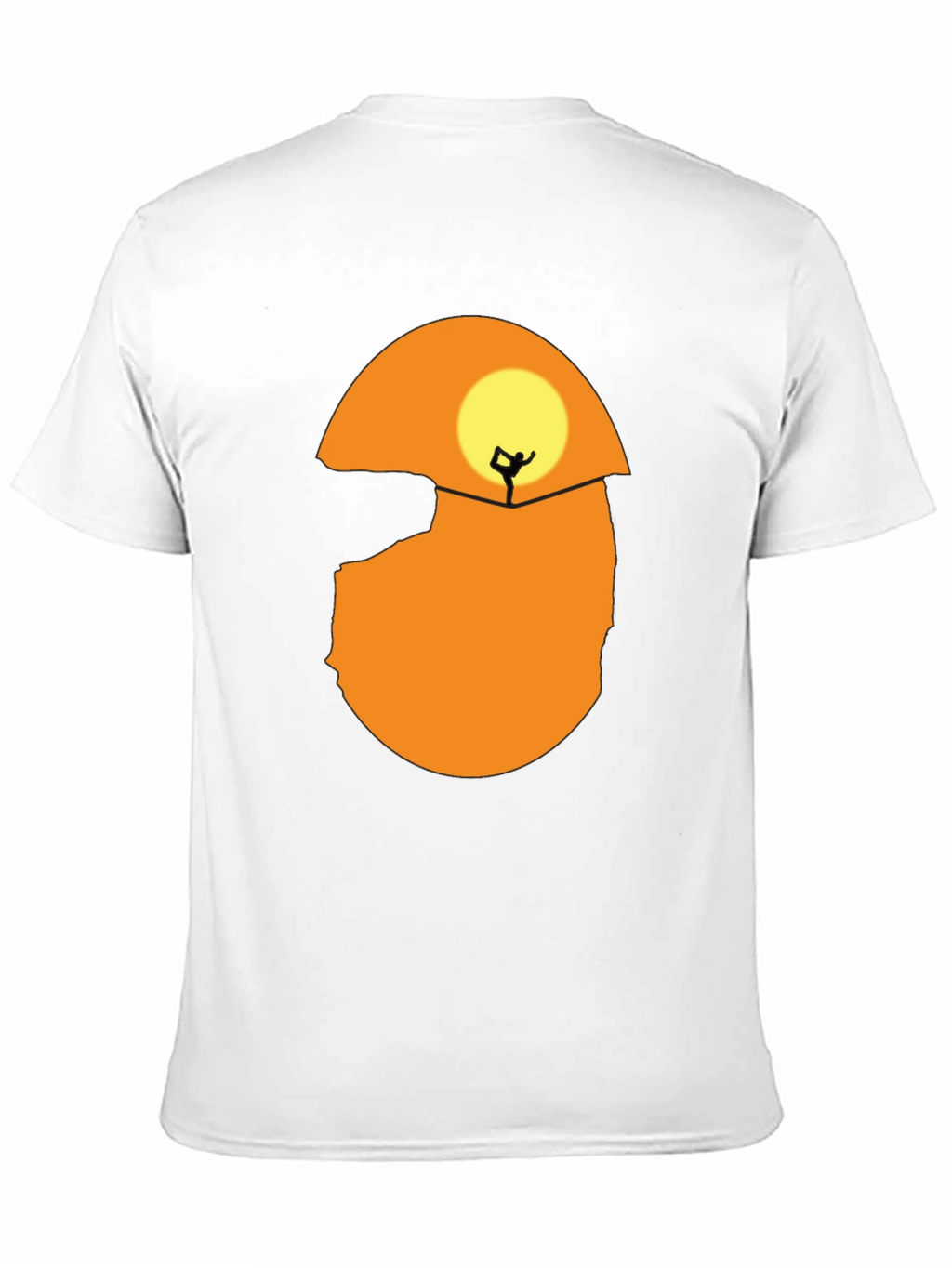 Silhouette Yoga T-Shirt - Sunset Design