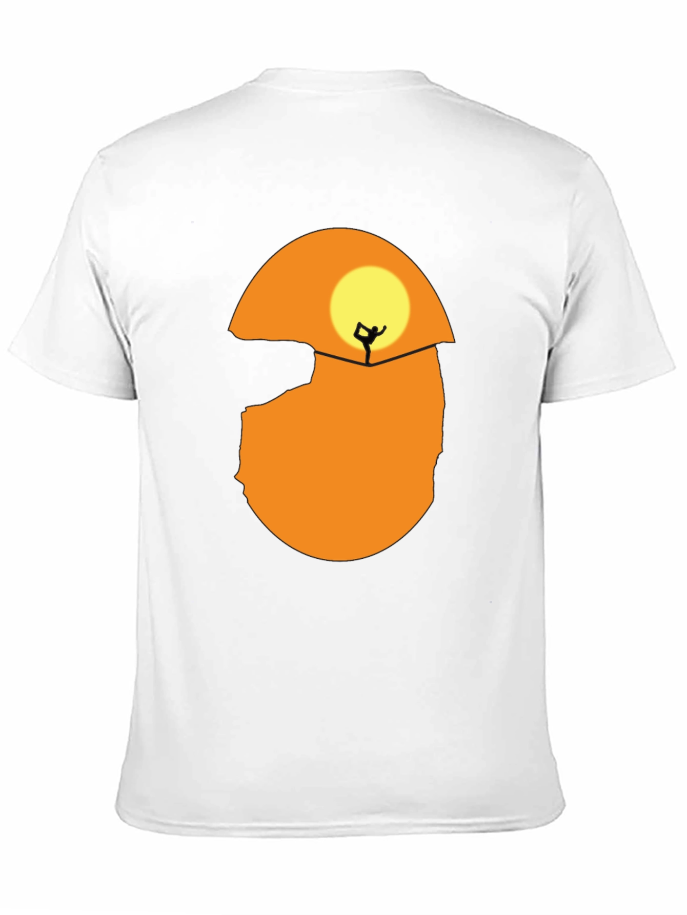 Silhouette Yoga T-Shirt - Sunset Design