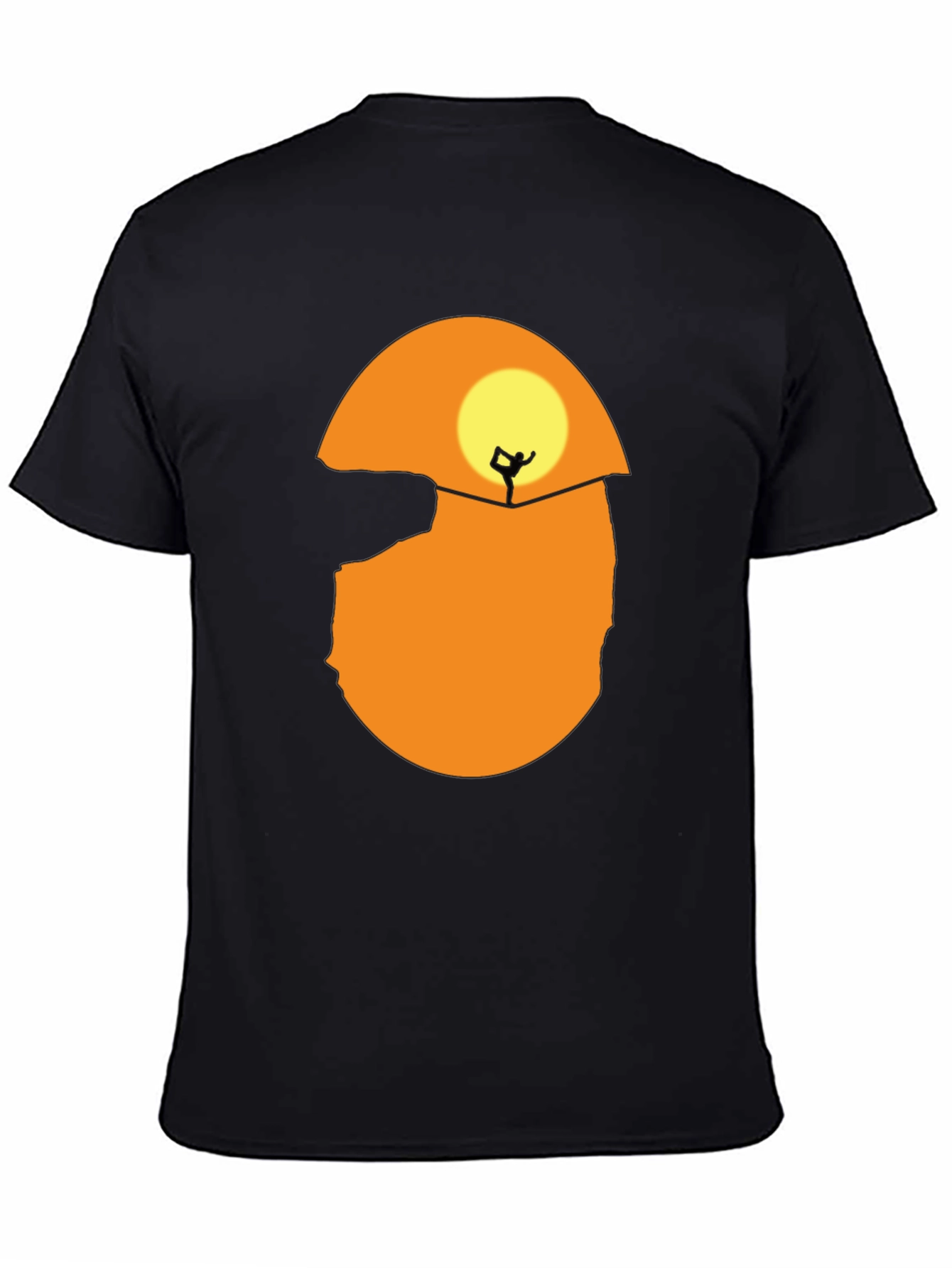 Silhouette Yoga T-Shirt - Sunset Design