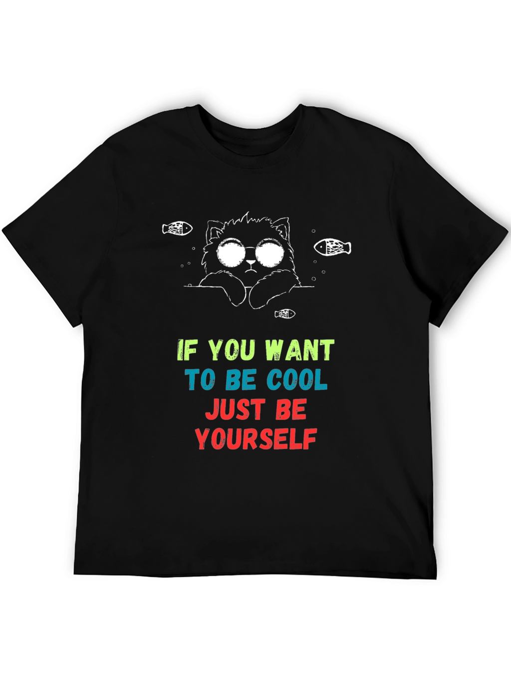 Cool Cat Graphic T-Shirt - Be Yourself!