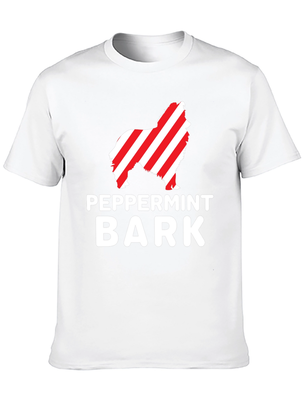 Peppermint Bark Dog Graphic Tee - Black