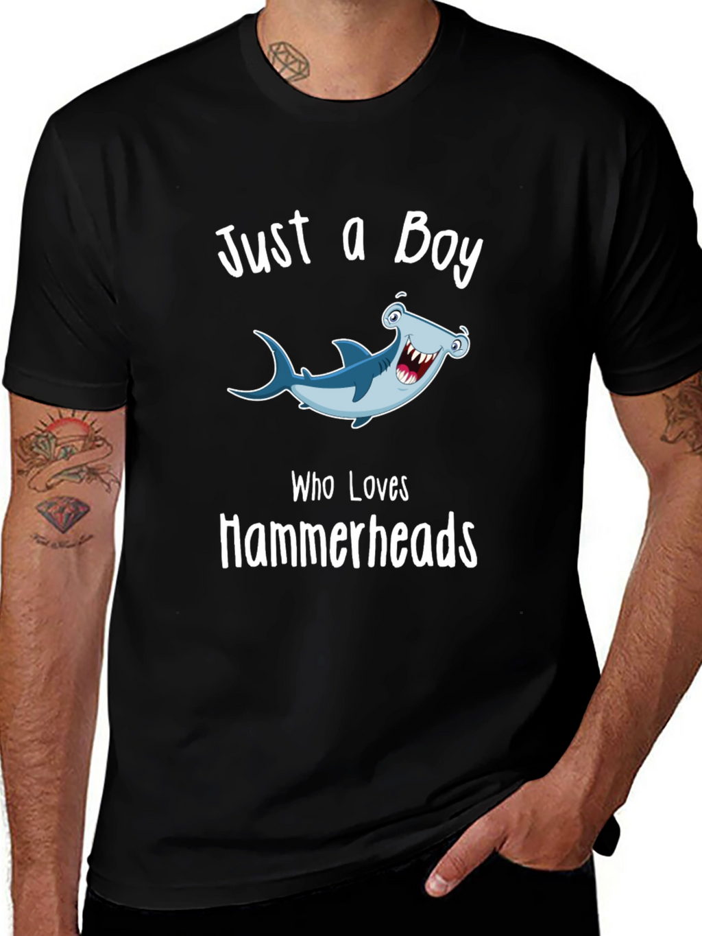Hammerhead Shark Lover Boys T-Shirt