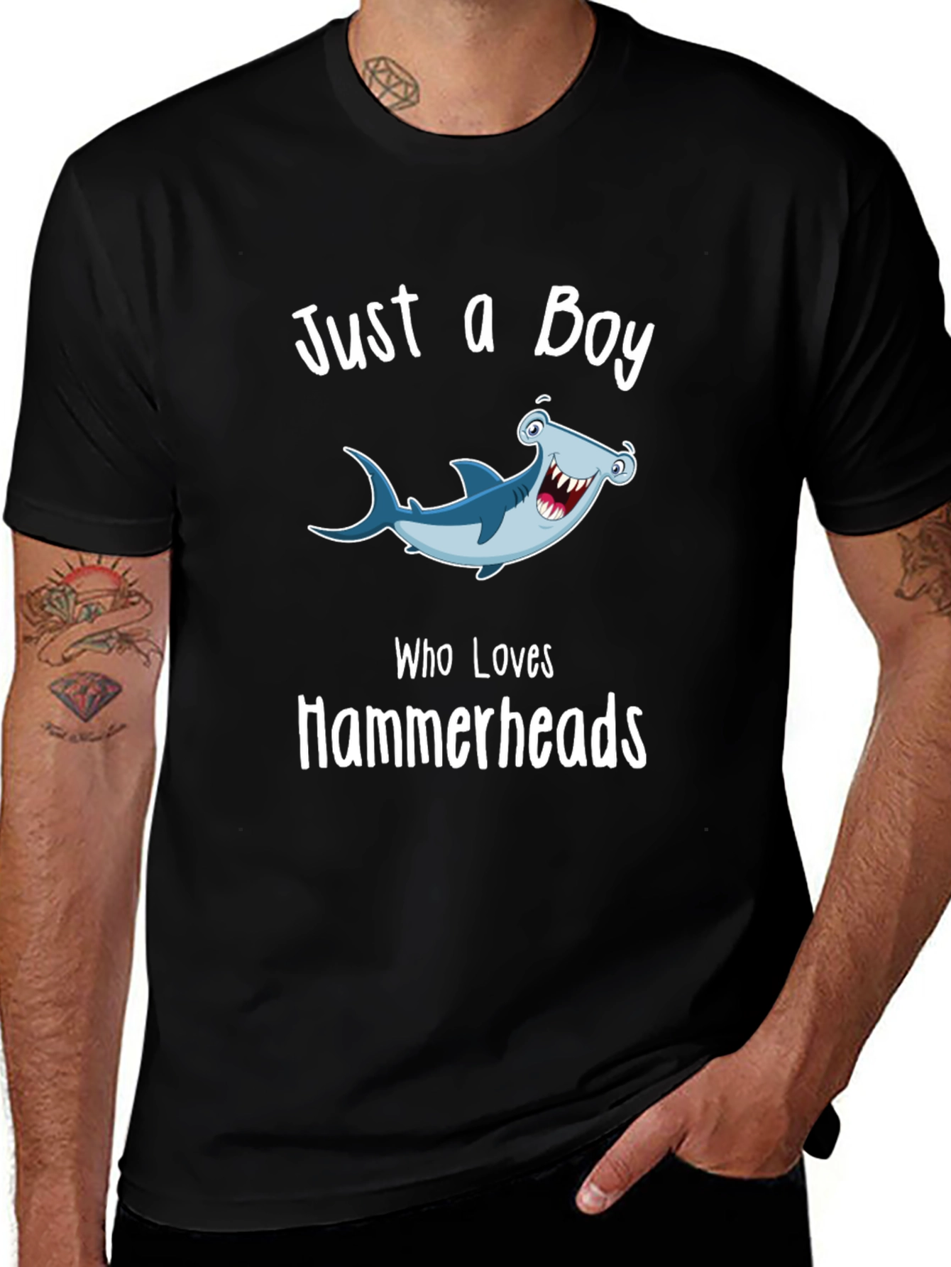 Hammerhead Shark Lover Boys T-Shirt