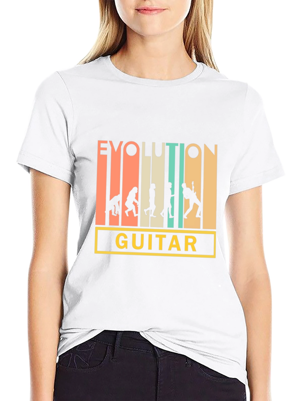 Evolution Guitar T-Shirt - Musician Gift