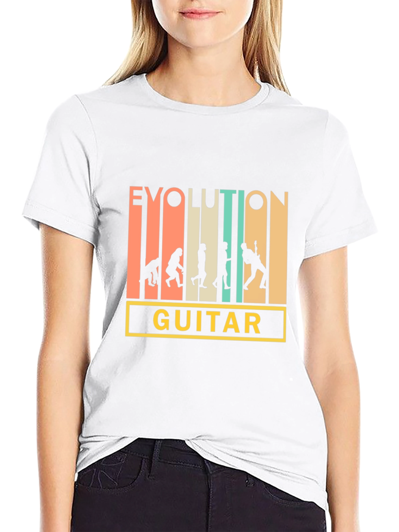 Evolution Guitar T-Shirt - Musician Gift