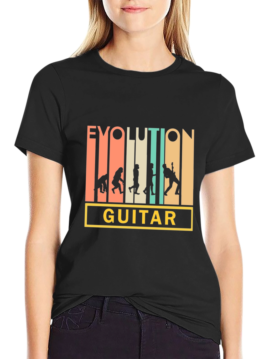Evolution Guitar T-Shirt - Musician Gift