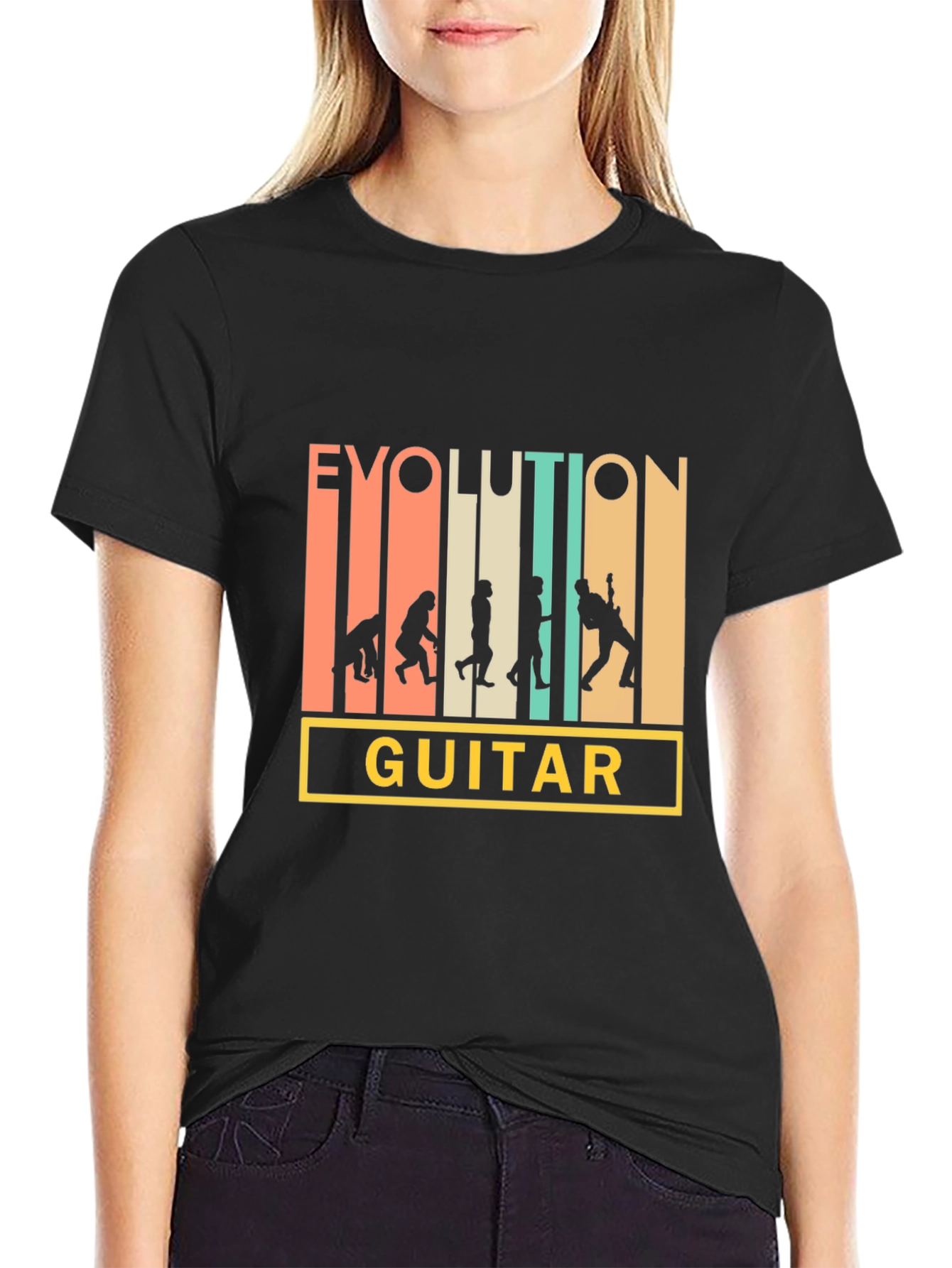 Evolution Guitar T-Shirt - Musician Gift