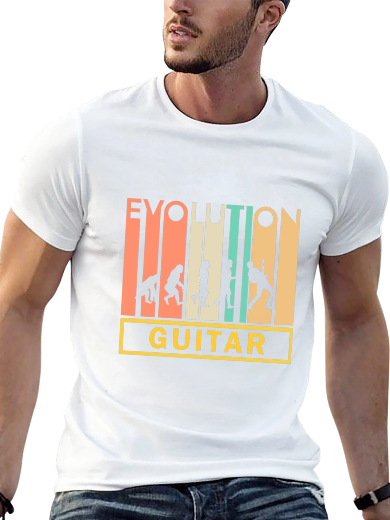 Evolution Guitar T-Shirt - Musician Gift