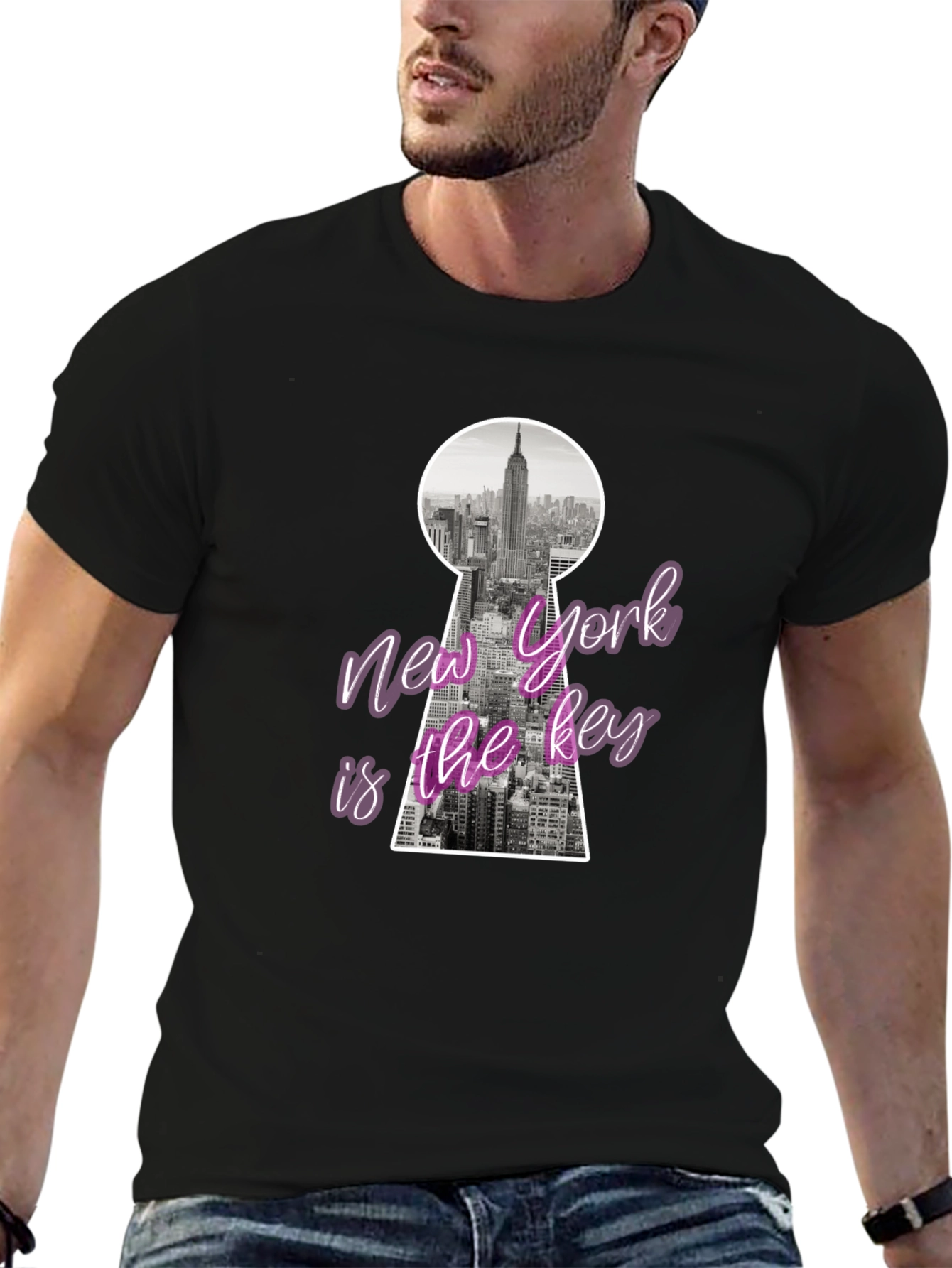 New York City Key Graphic T-Shirt