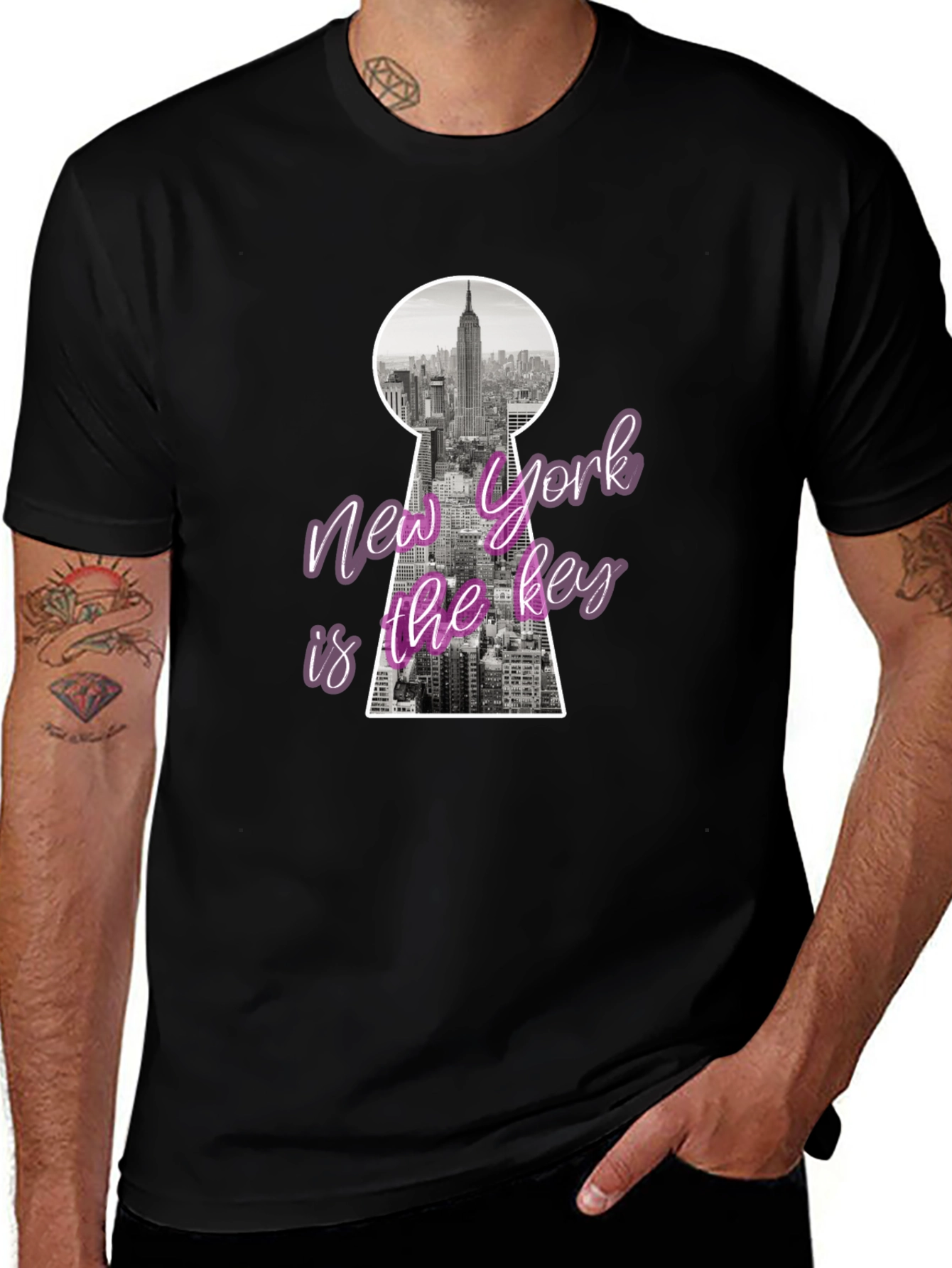 New York City Key Graphic T-Shirt