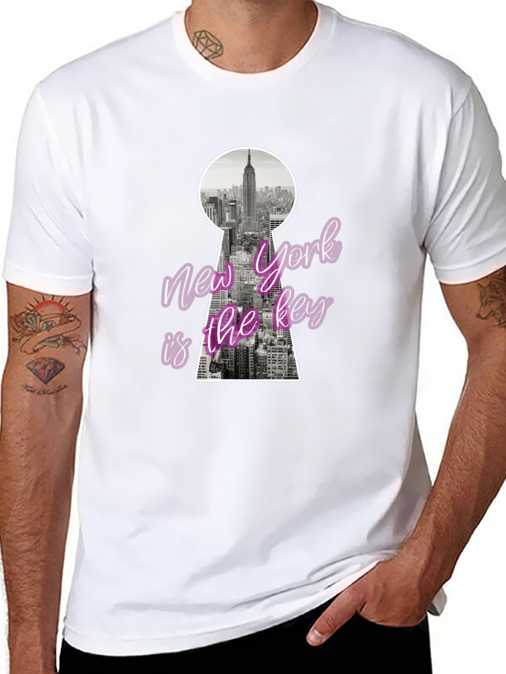 New York City Key Graphic T-Shirt