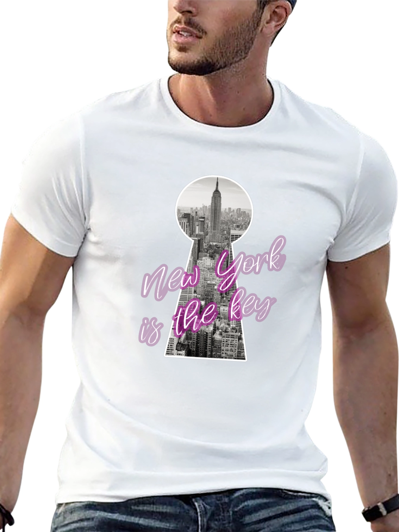 New York City Key Graphic T-Shirt
