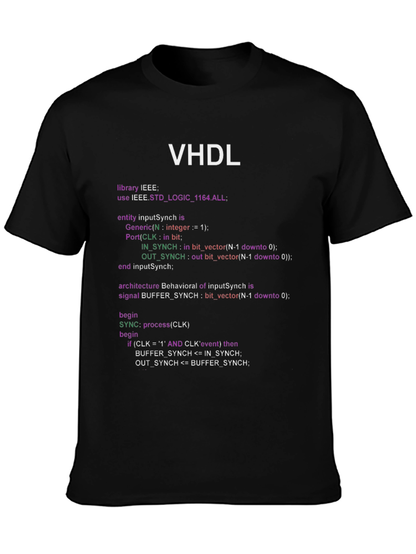 VHDL Code T-Shirt - Programmer Gift