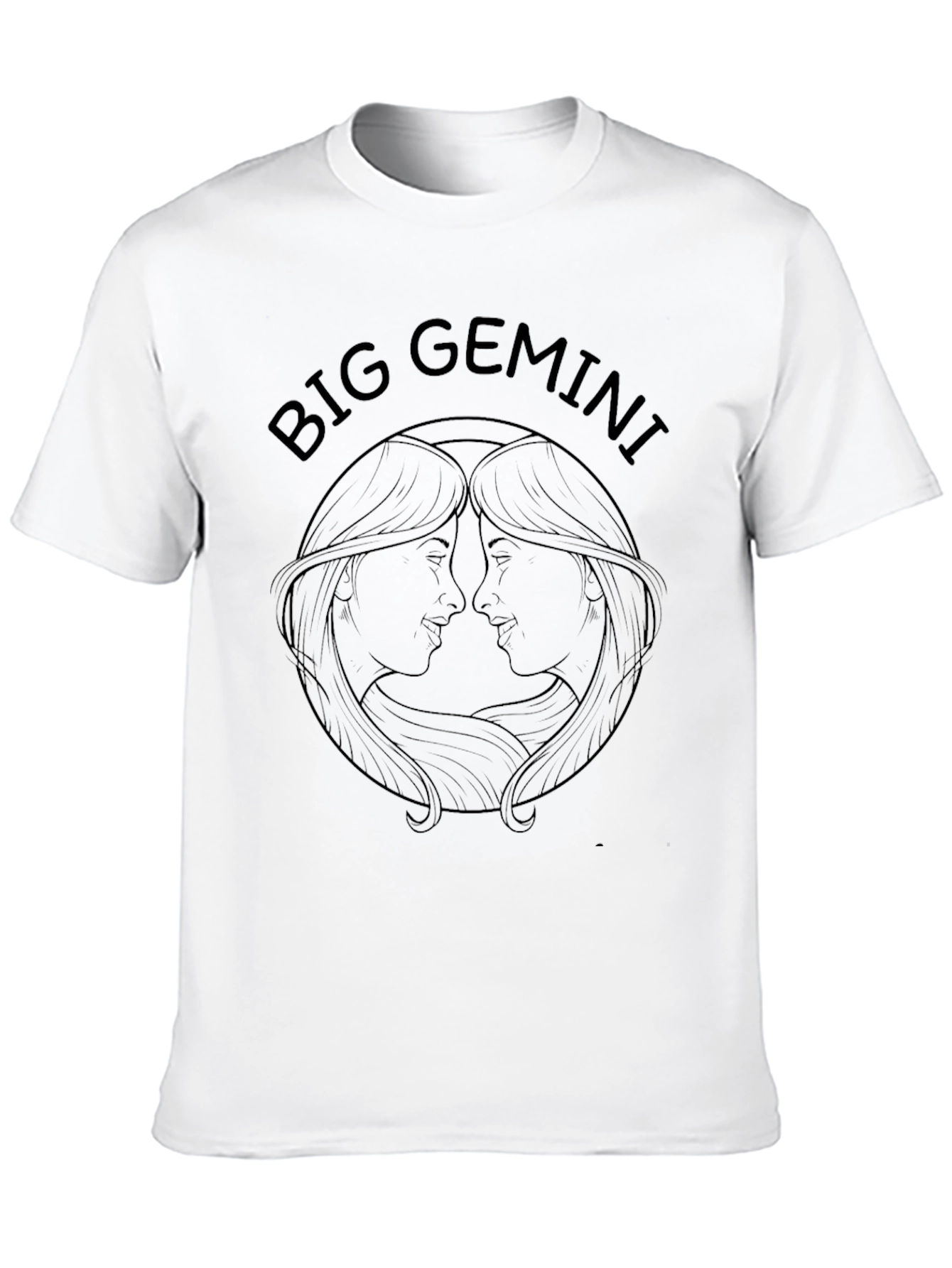 Big Gemini T-Shirt - Black Graphic Tee