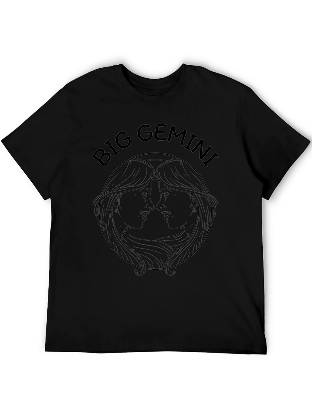 Big Gemini T-Shirt - Black Graphic Tee