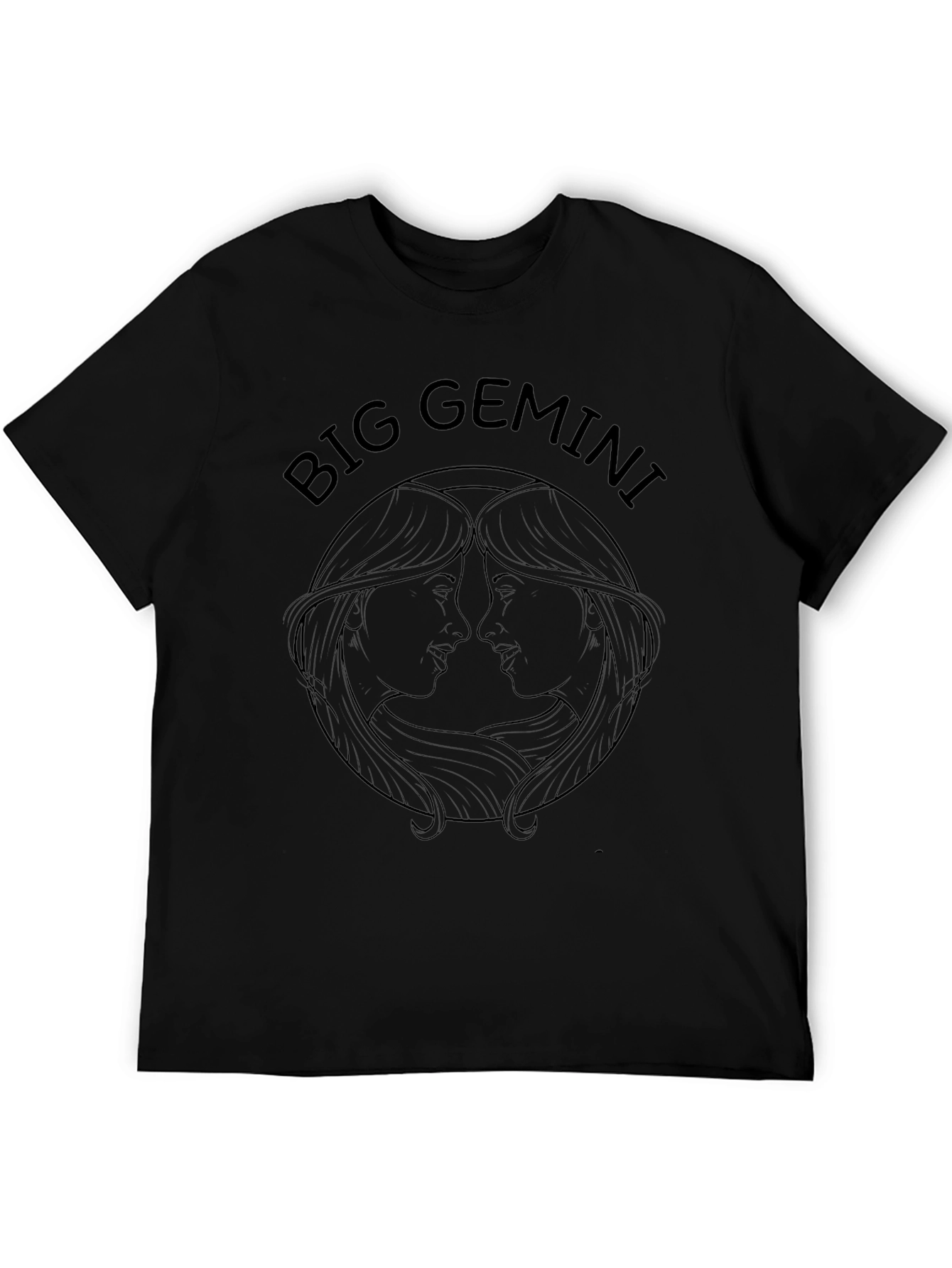 Big Gemini T-Shirt - Black Graphic Tee