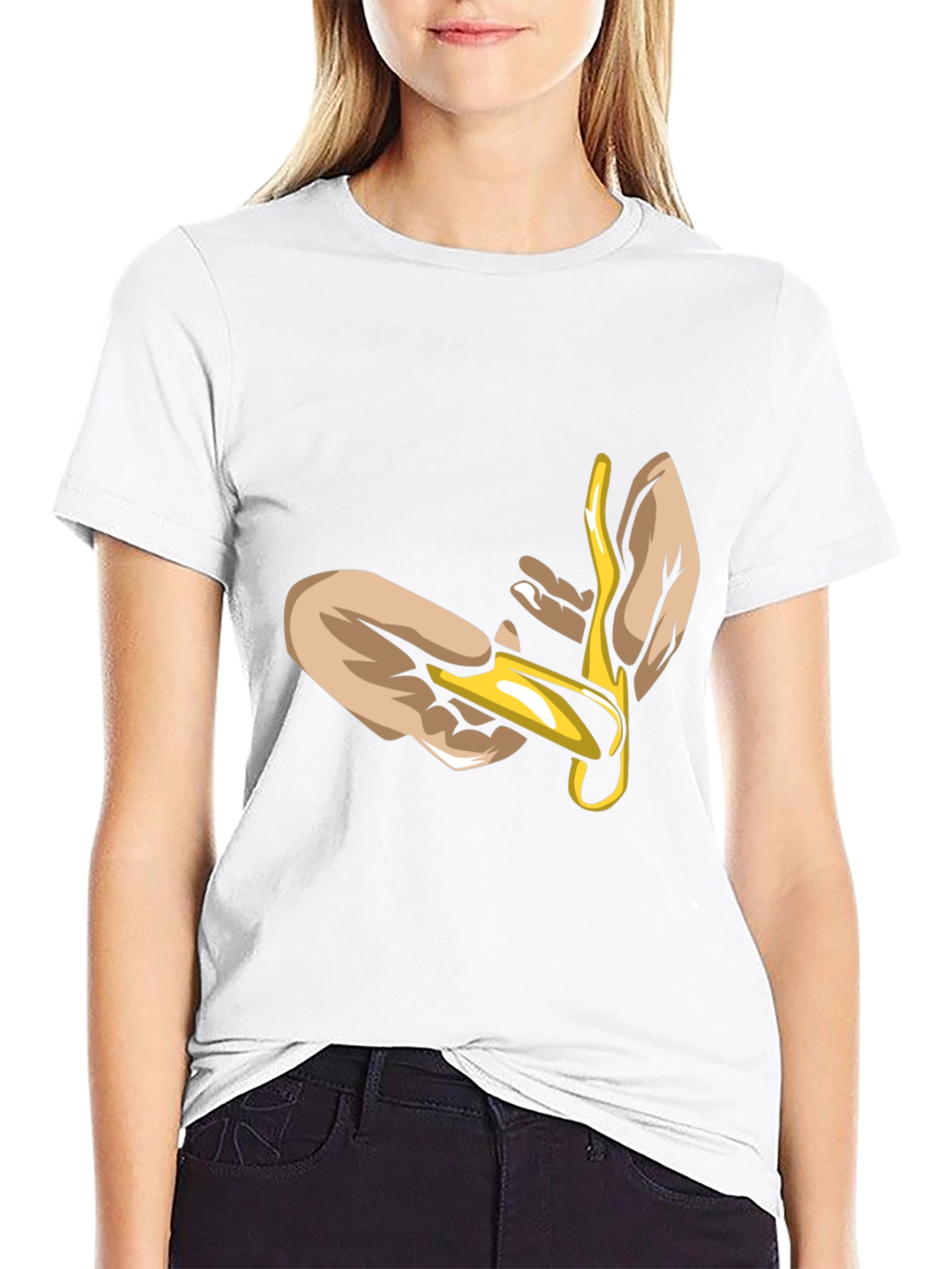 Unique Graphic Tee - Hands Holding Gold