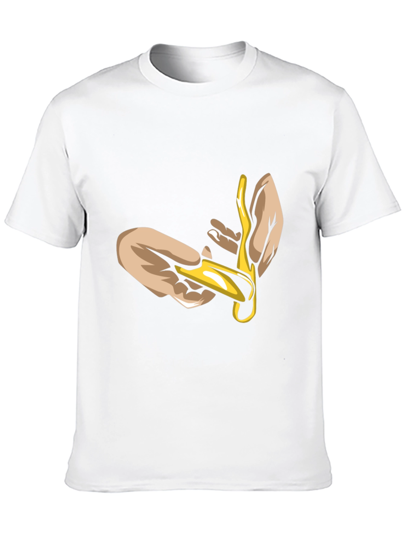 Unique Graphic Tee - Hands Holding Gold
