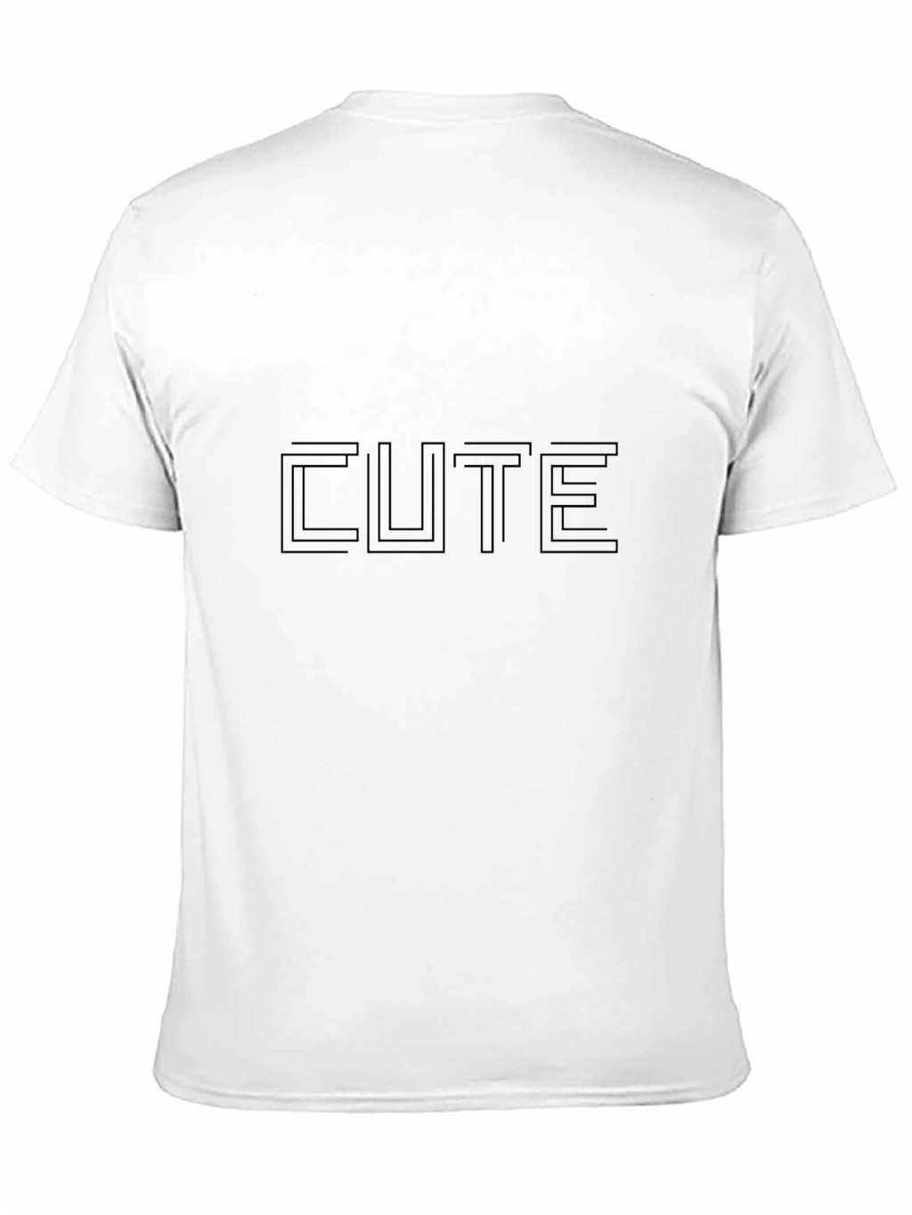 Modern Cute Graphic Black T-Shirt