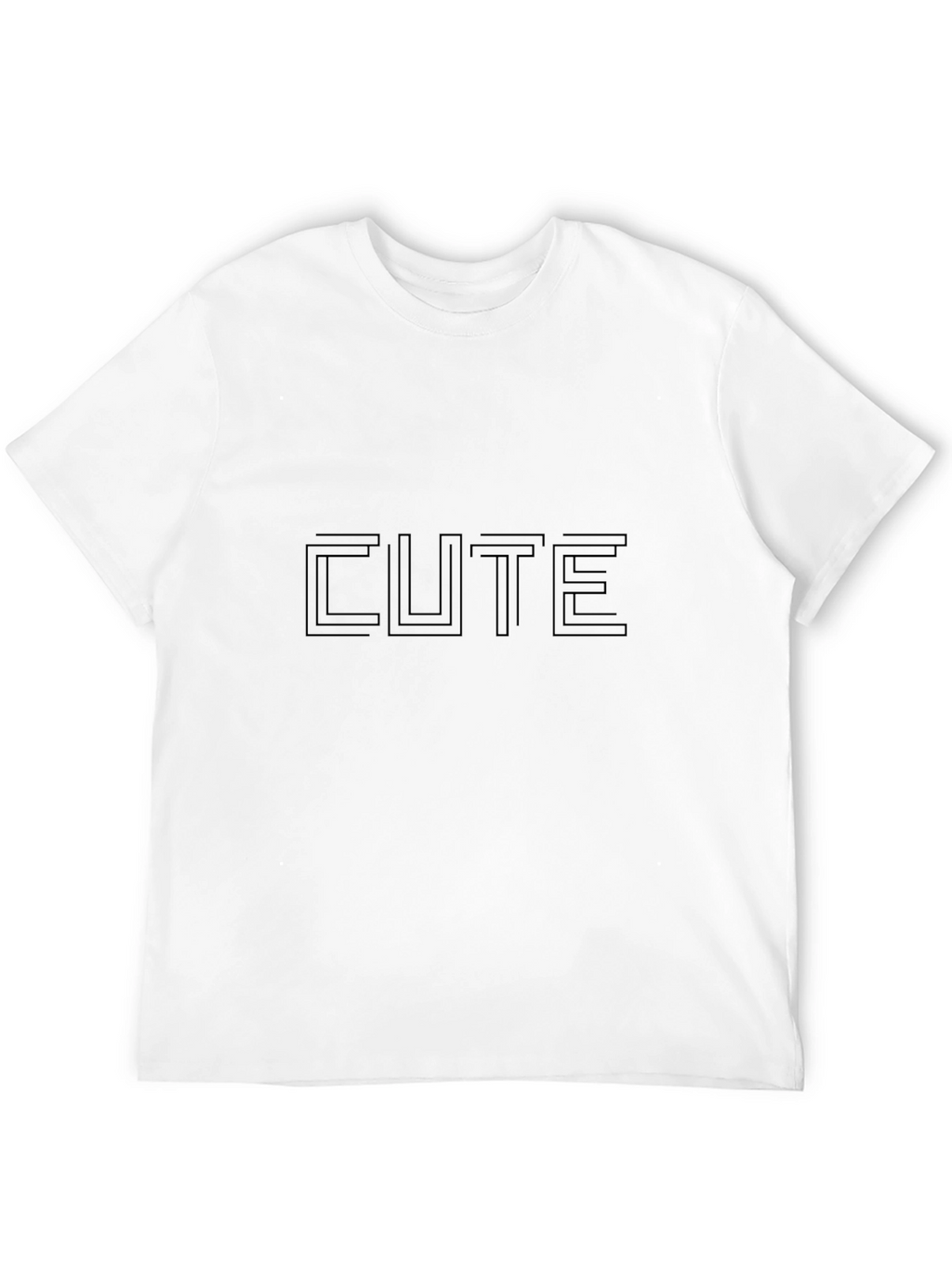 Modern Cute Graphic Black T-Shirt
