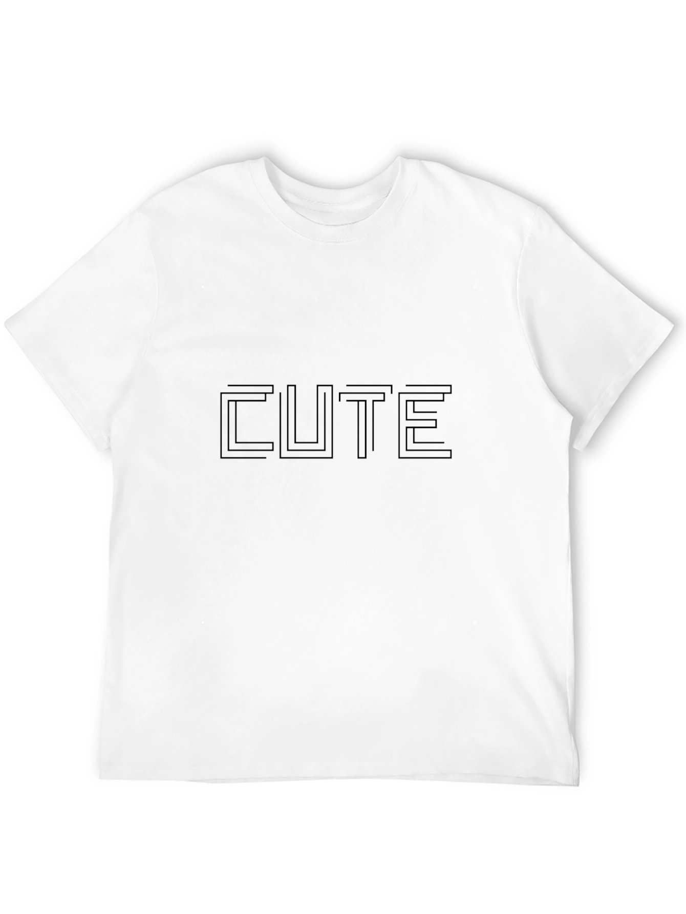 Modern Cute Graphic Black T-Shirt