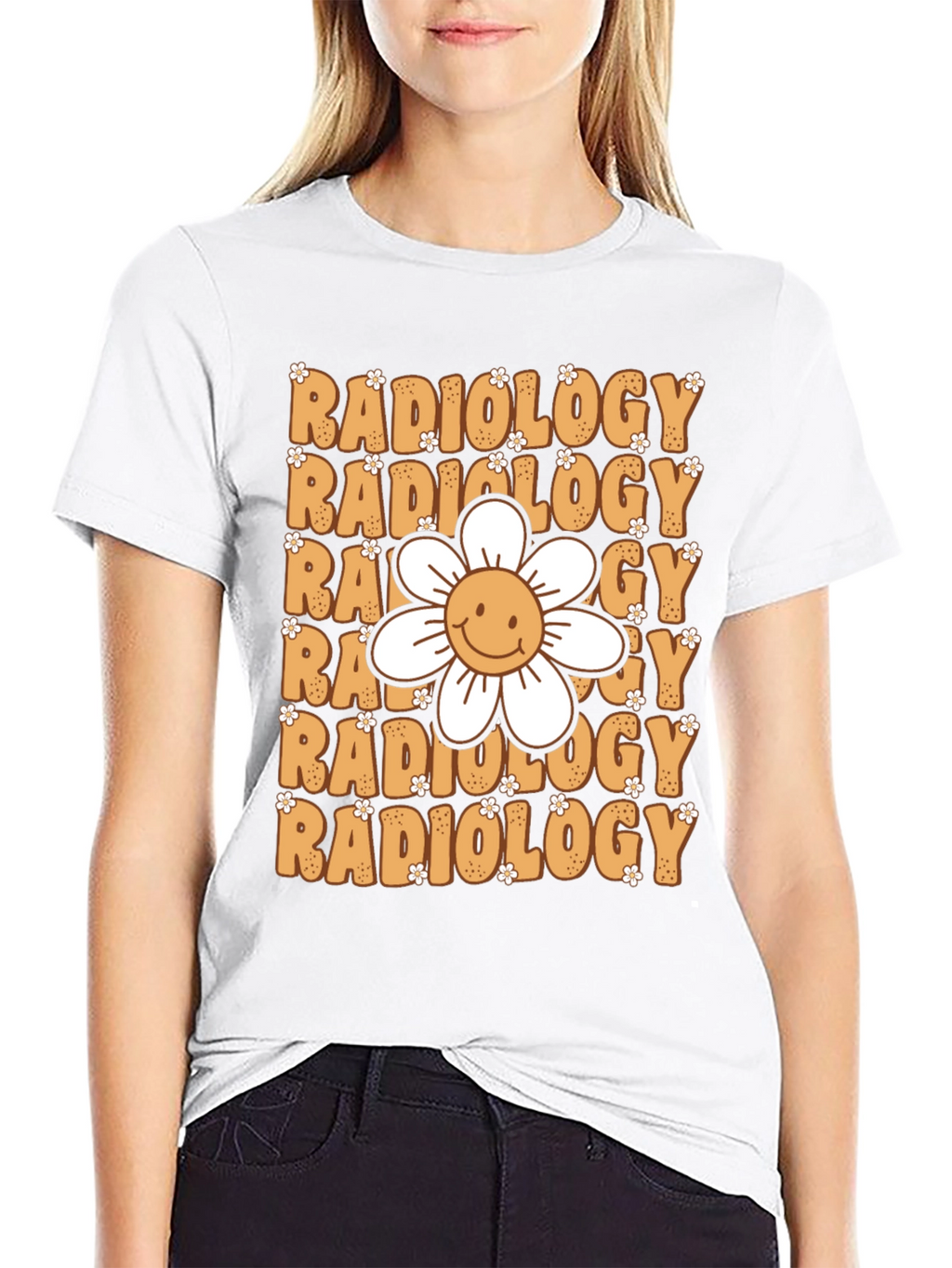 Radiology Flower Graphic Tee