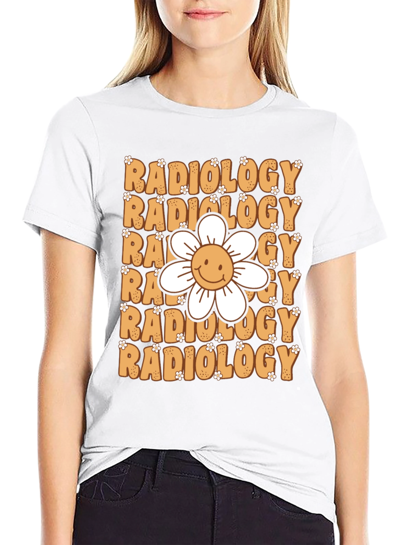 Radiology Flower Graphic Tee