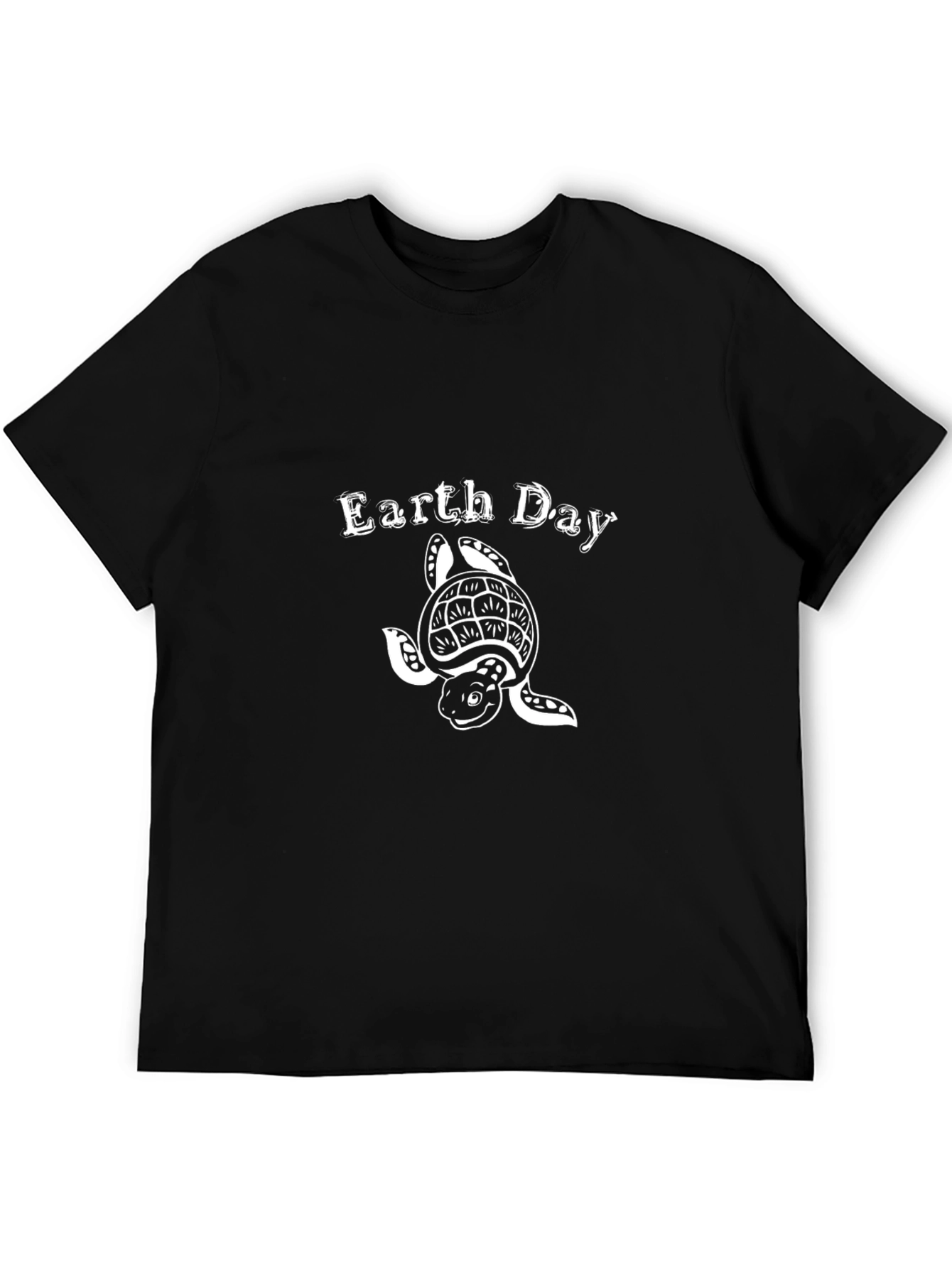 Earth Day Turtle Graphic T-Shirt