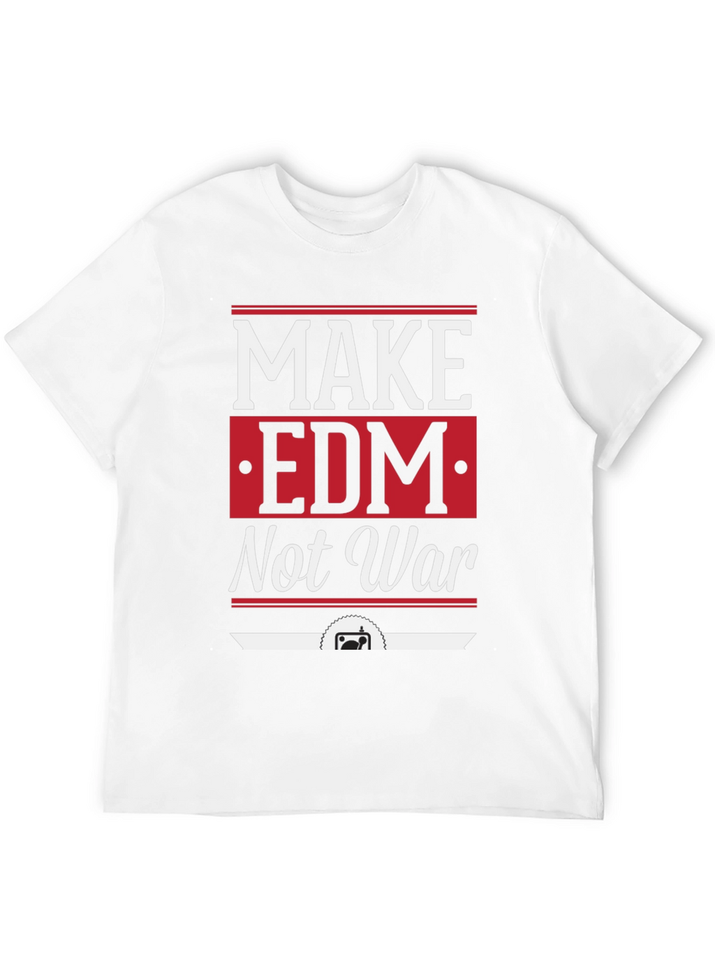 Make EDM Not War Graphic T-Shirt - Black