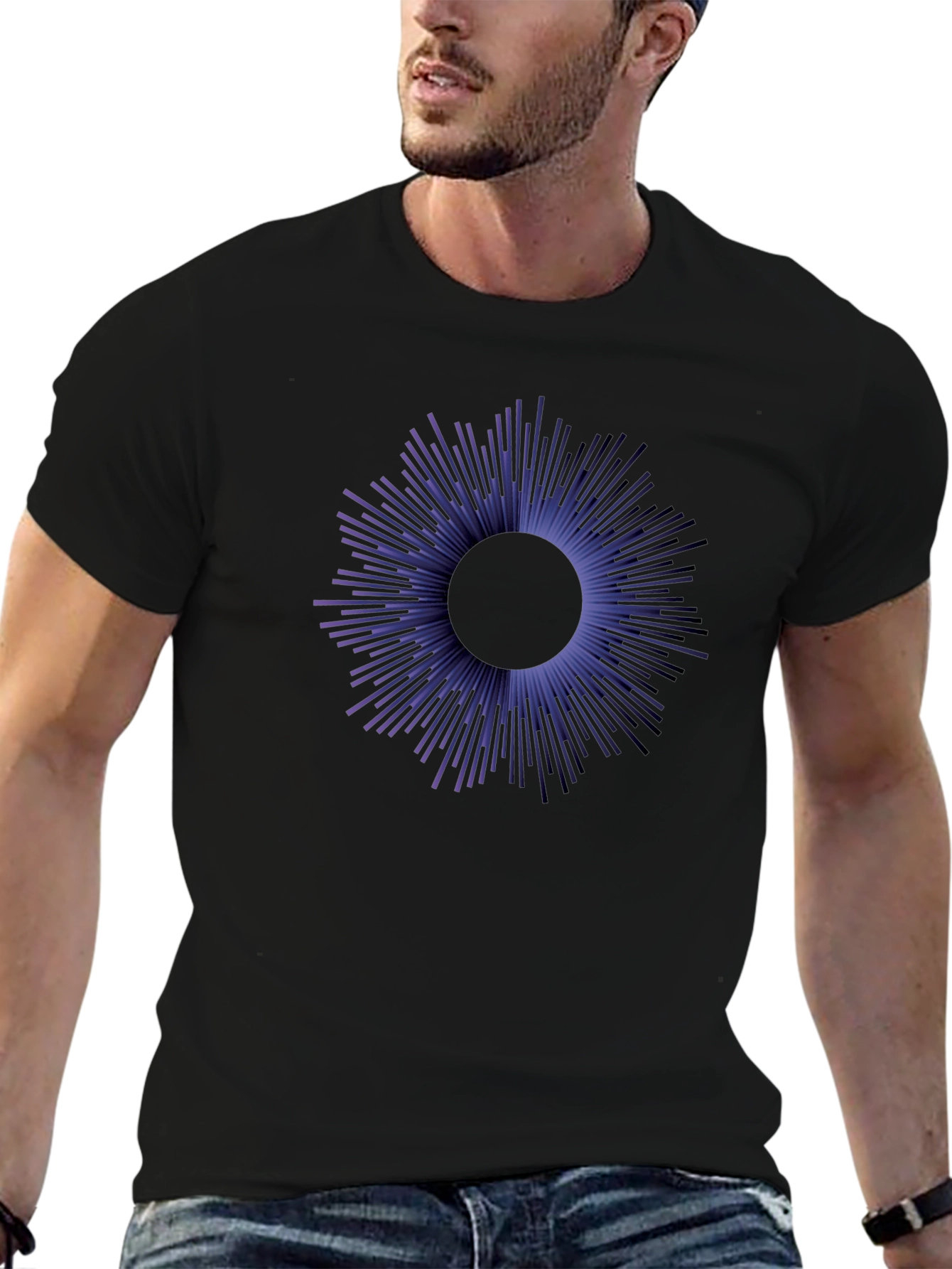 Abstract Burst Graphic Tee - Modern Style Soft Cotton