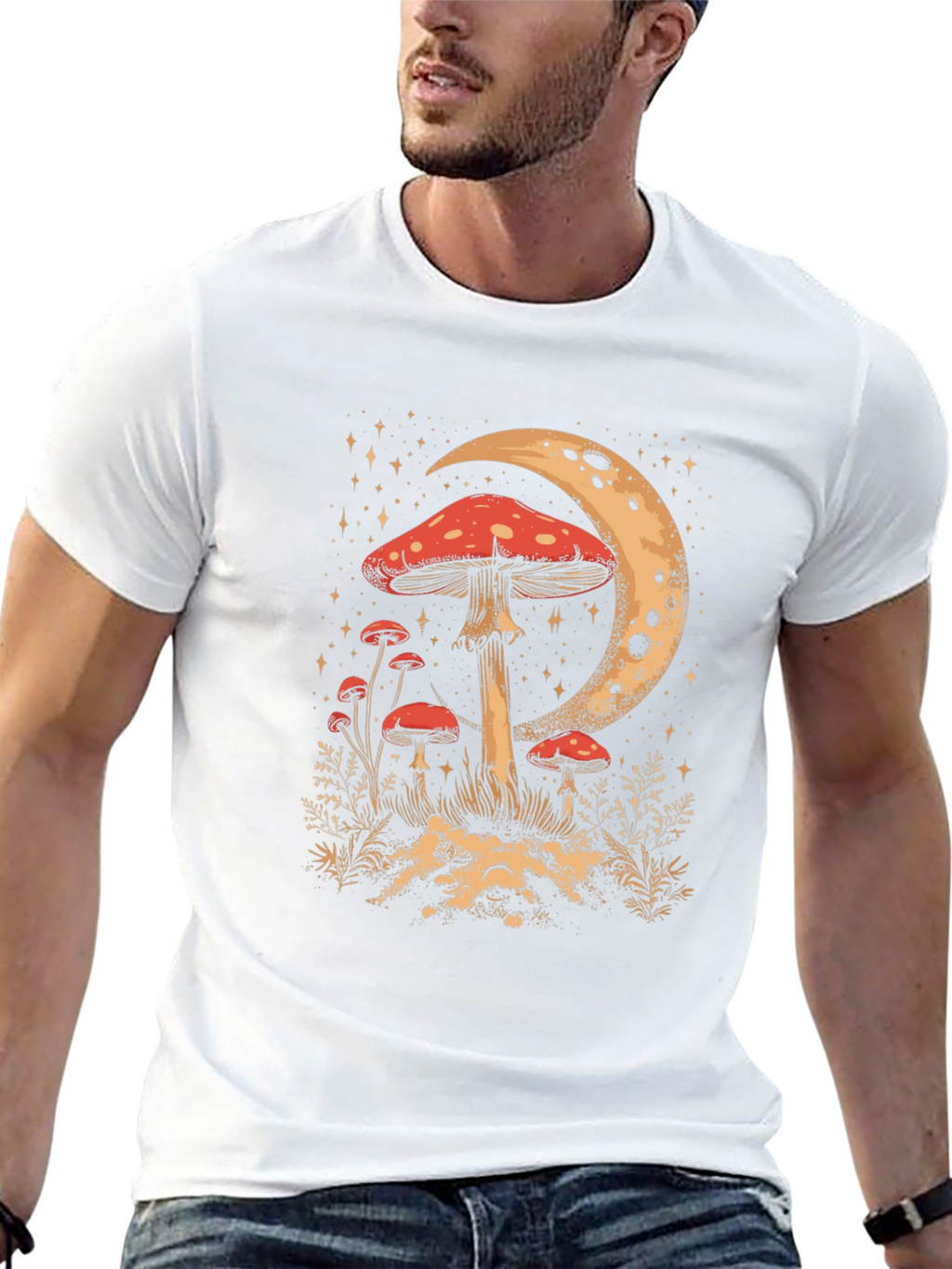 Mushroom Moon Graphic Tee