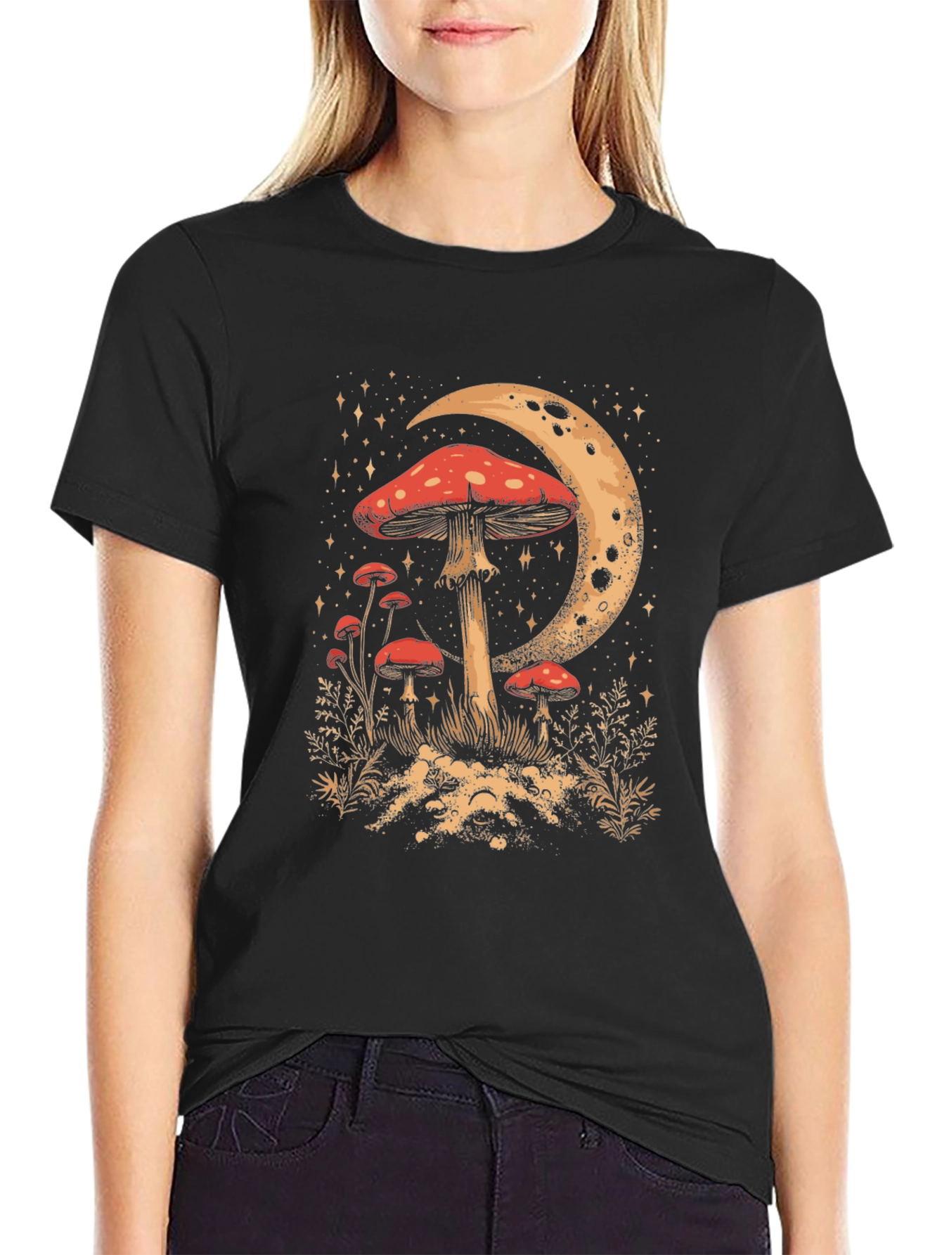 Mushroom Moon Graphic Tee
