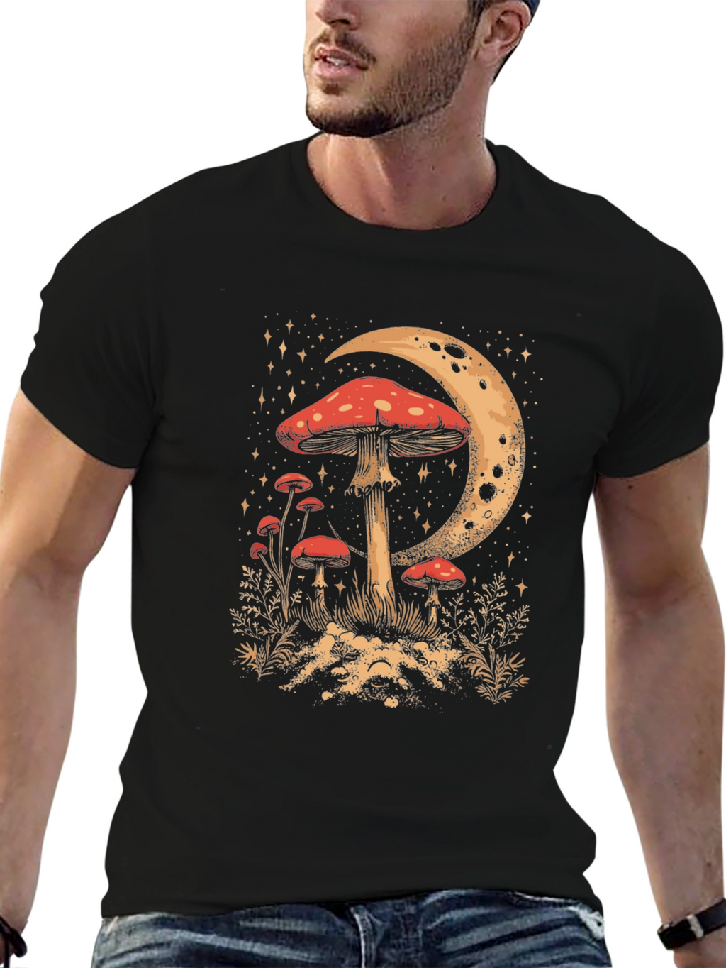 Mushroom Moon Graphic Tee
