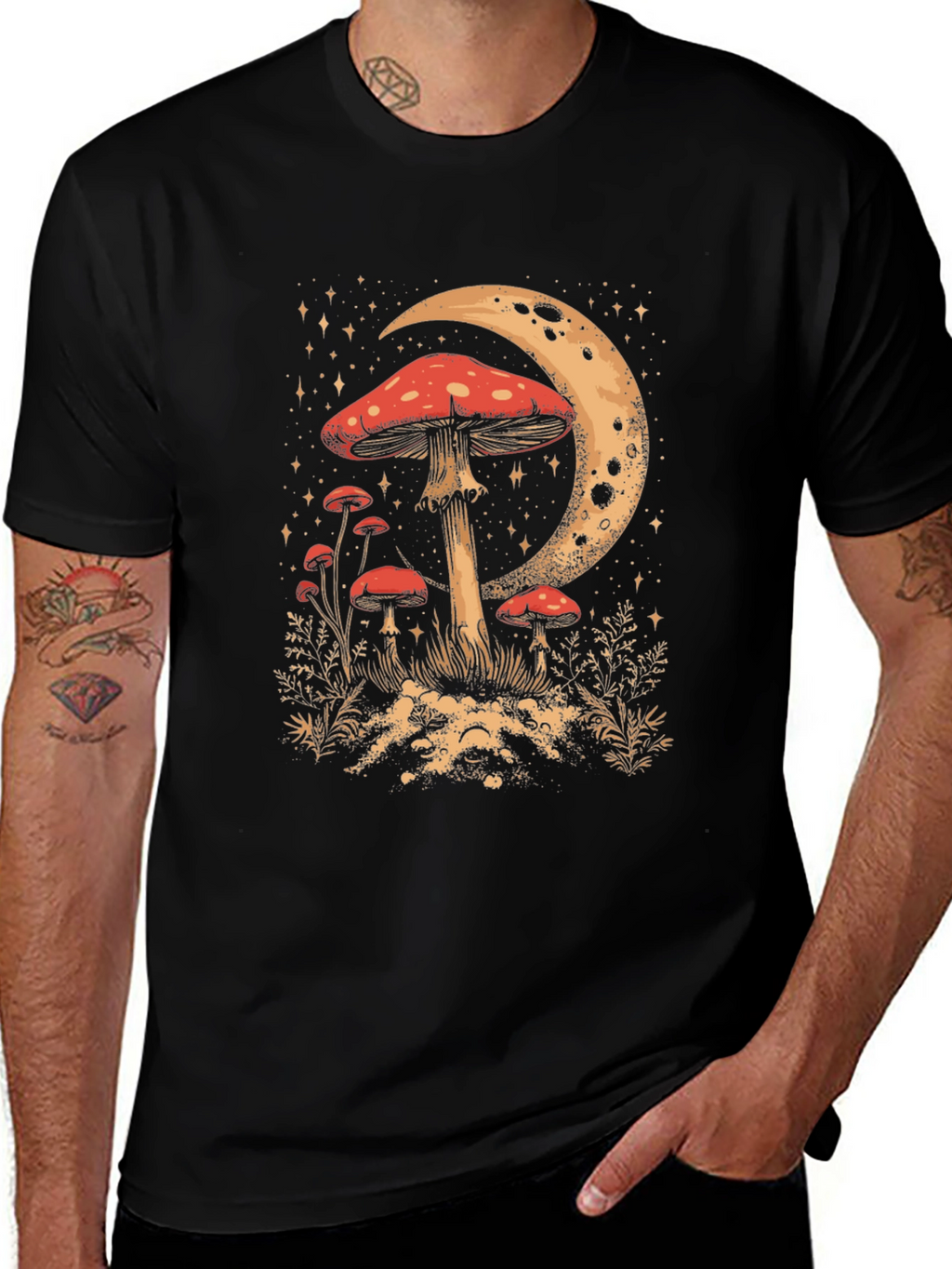 Mushroom Moon Graphic Tee