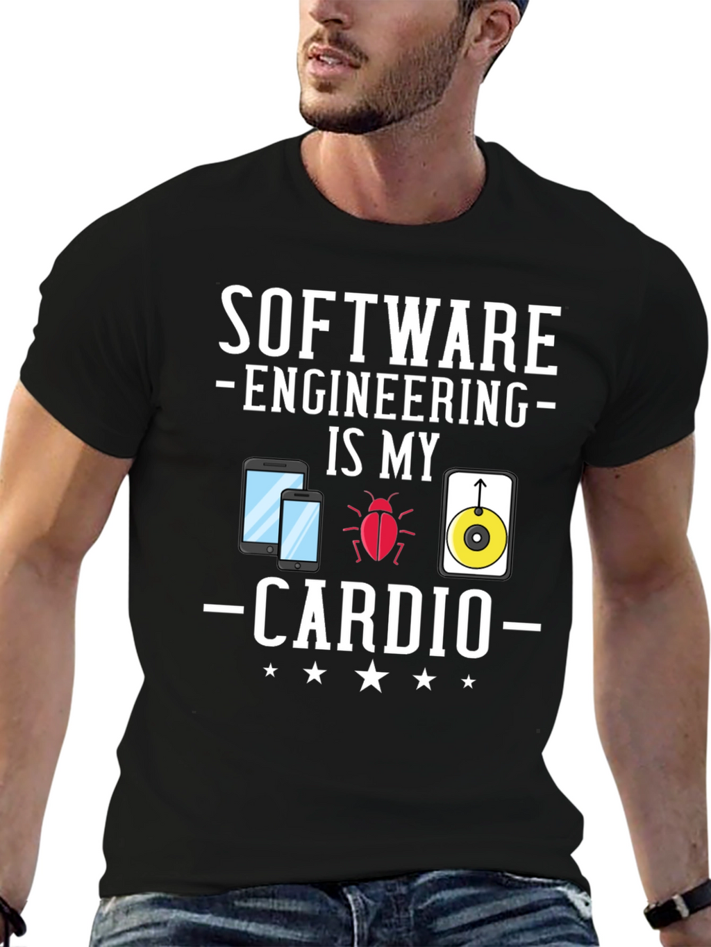Software Engineering Is My Cardio Funny T-Shirt