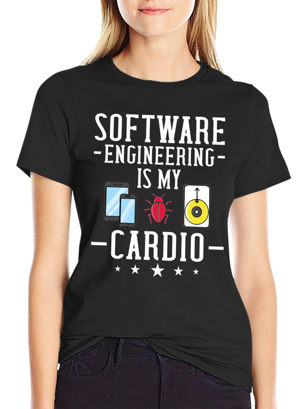 Software Engineering Is My Cardio Funny T-Shirt