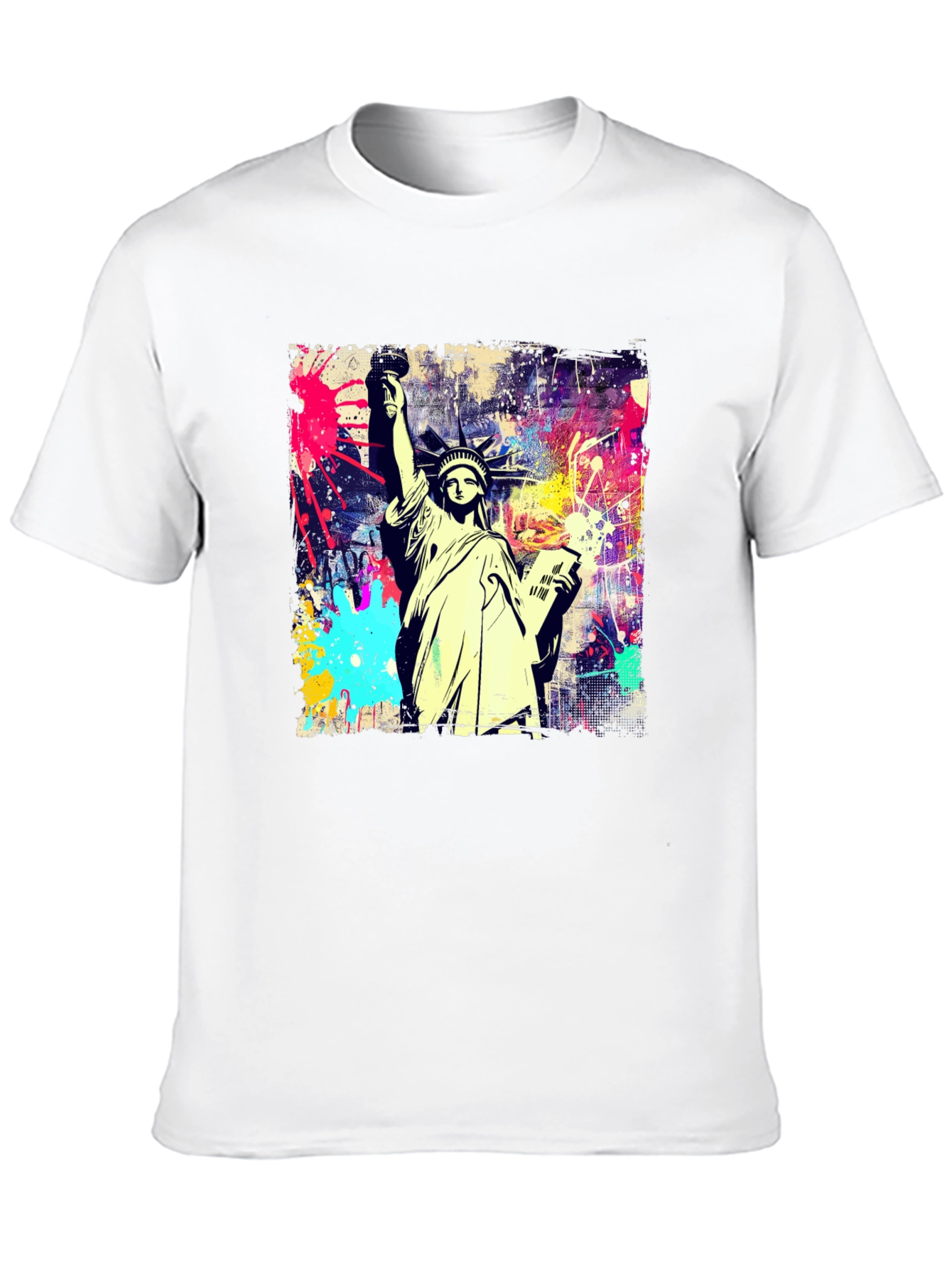 Statue of Liberty Graffiti Art T-Shirt