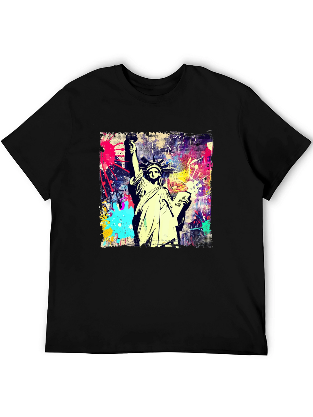 Statue of Liberty Graffiti Art T-Shirt