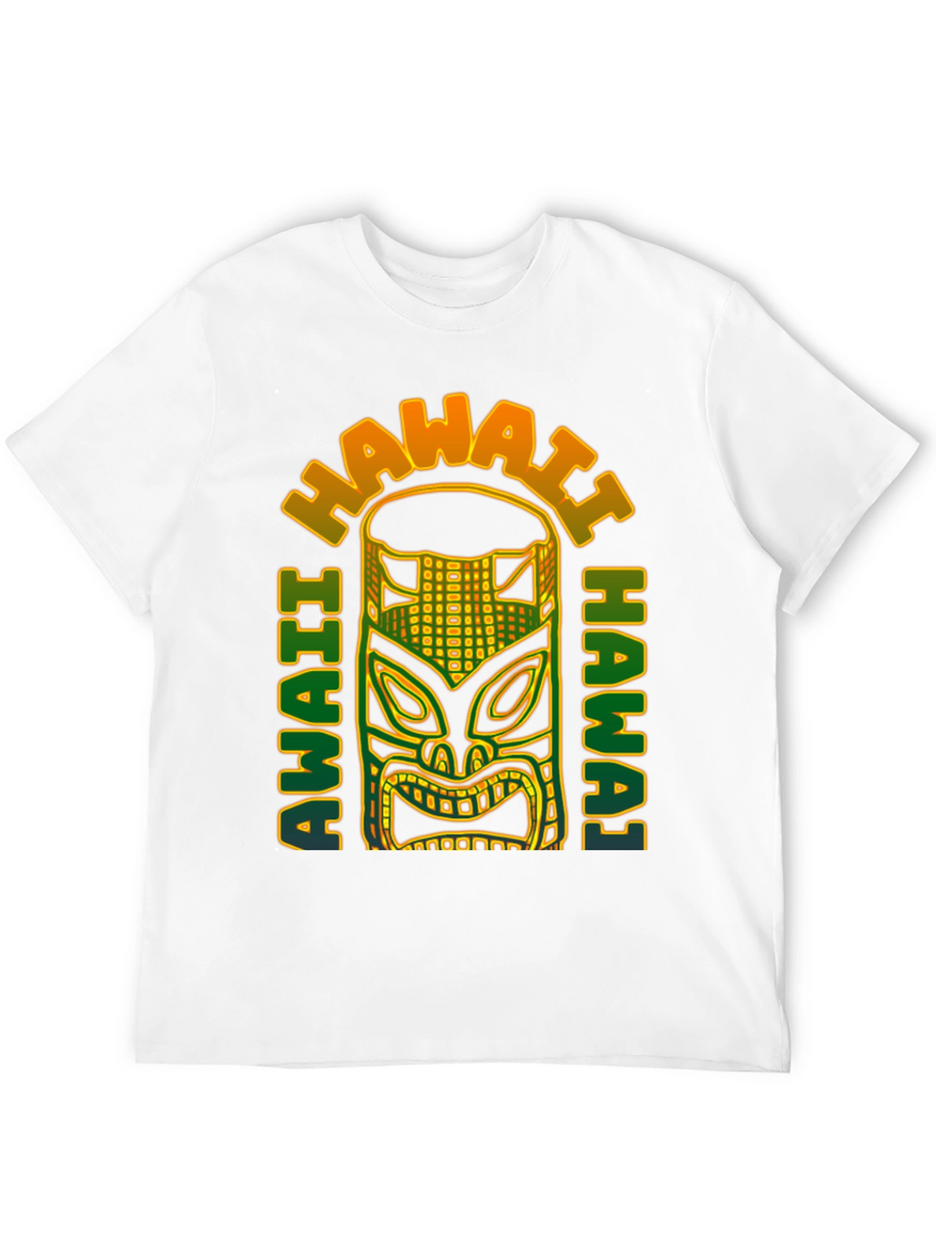 Hawaii Tiki Mask Graphic T-Shirt - Aloha Vibes