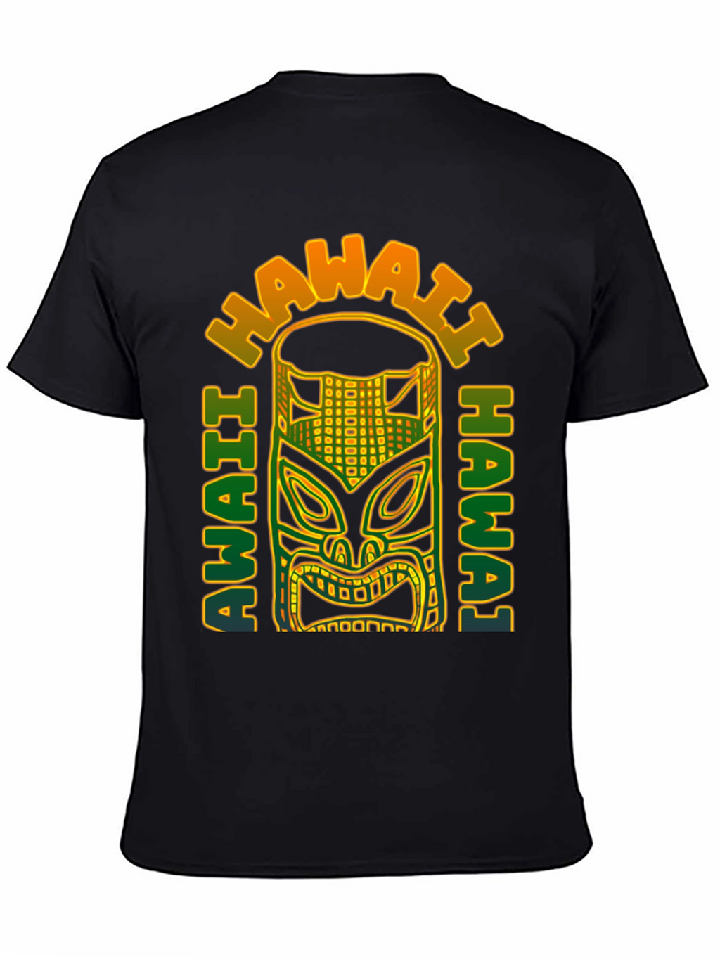 Hawaii Tiki Mask Graphic T-Shirt - Aloha Vibes
