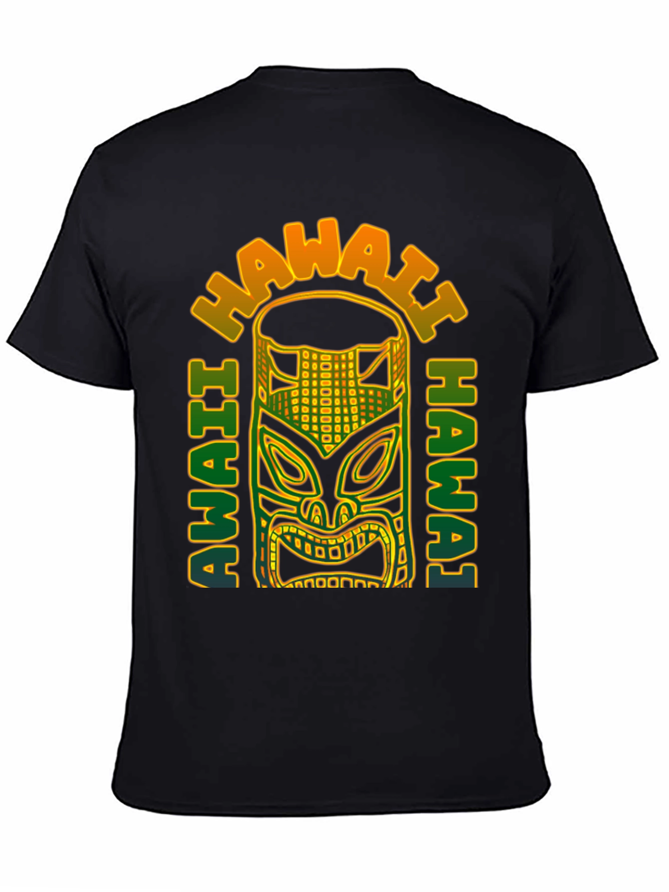 Hawaii Tiki Mask Graphic T-Shirt - Aloha Vibes