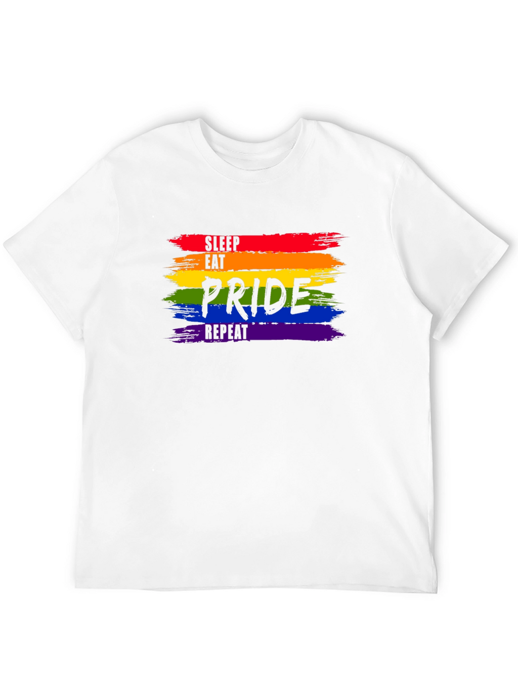 Pride Rainbow Tee - Sleep Eat Pride Repeat