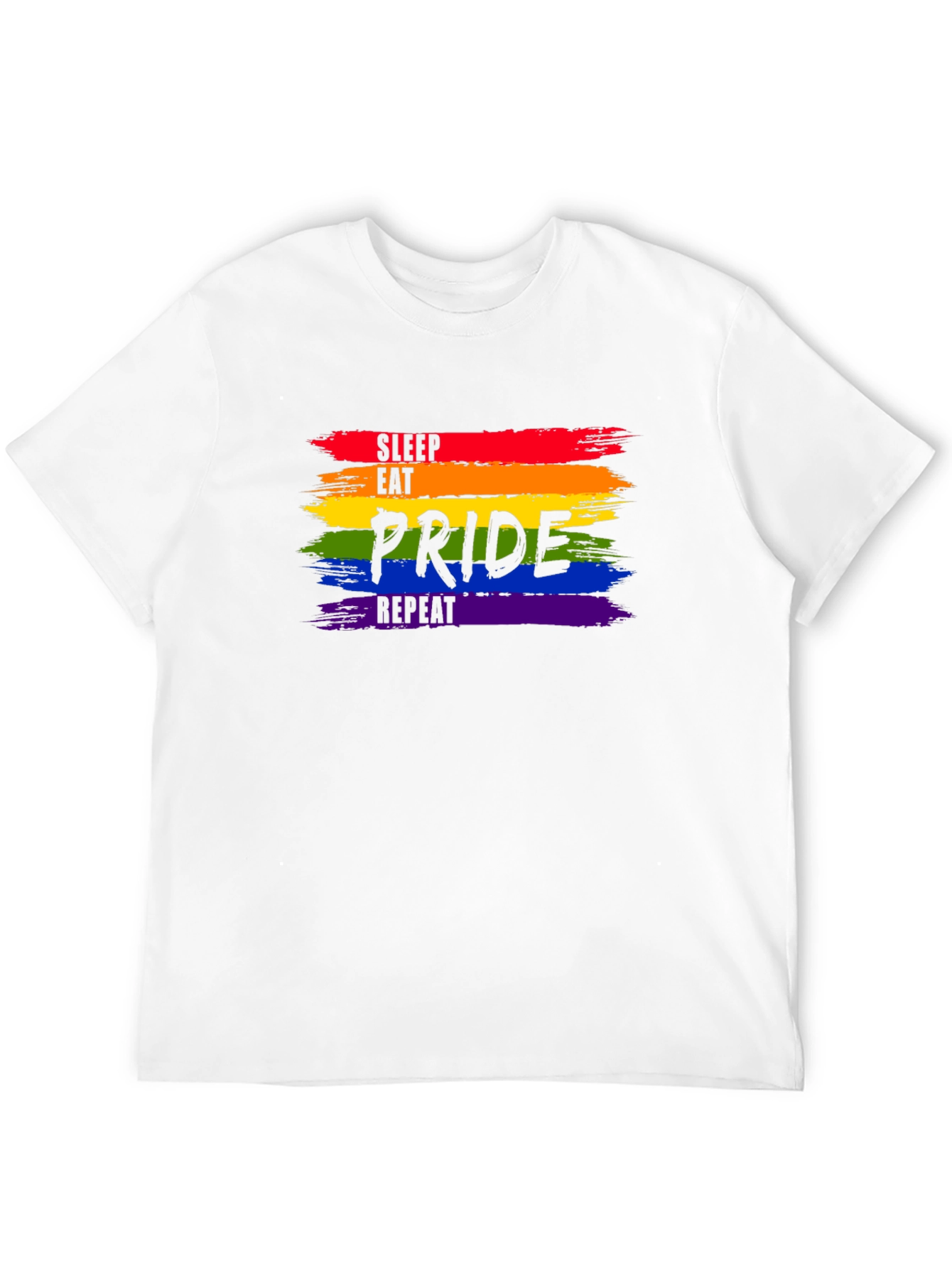 Pride Rainbow Tee - Sleep Eat Pride Repeat