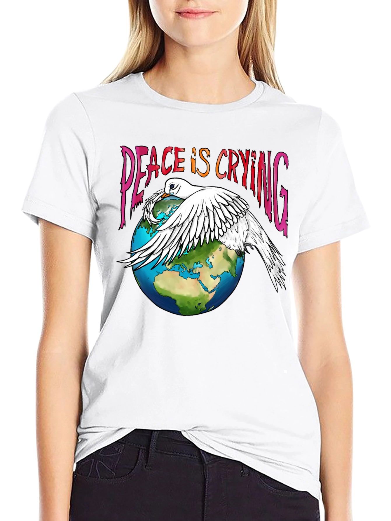 Peace is Crying Graphic Tee