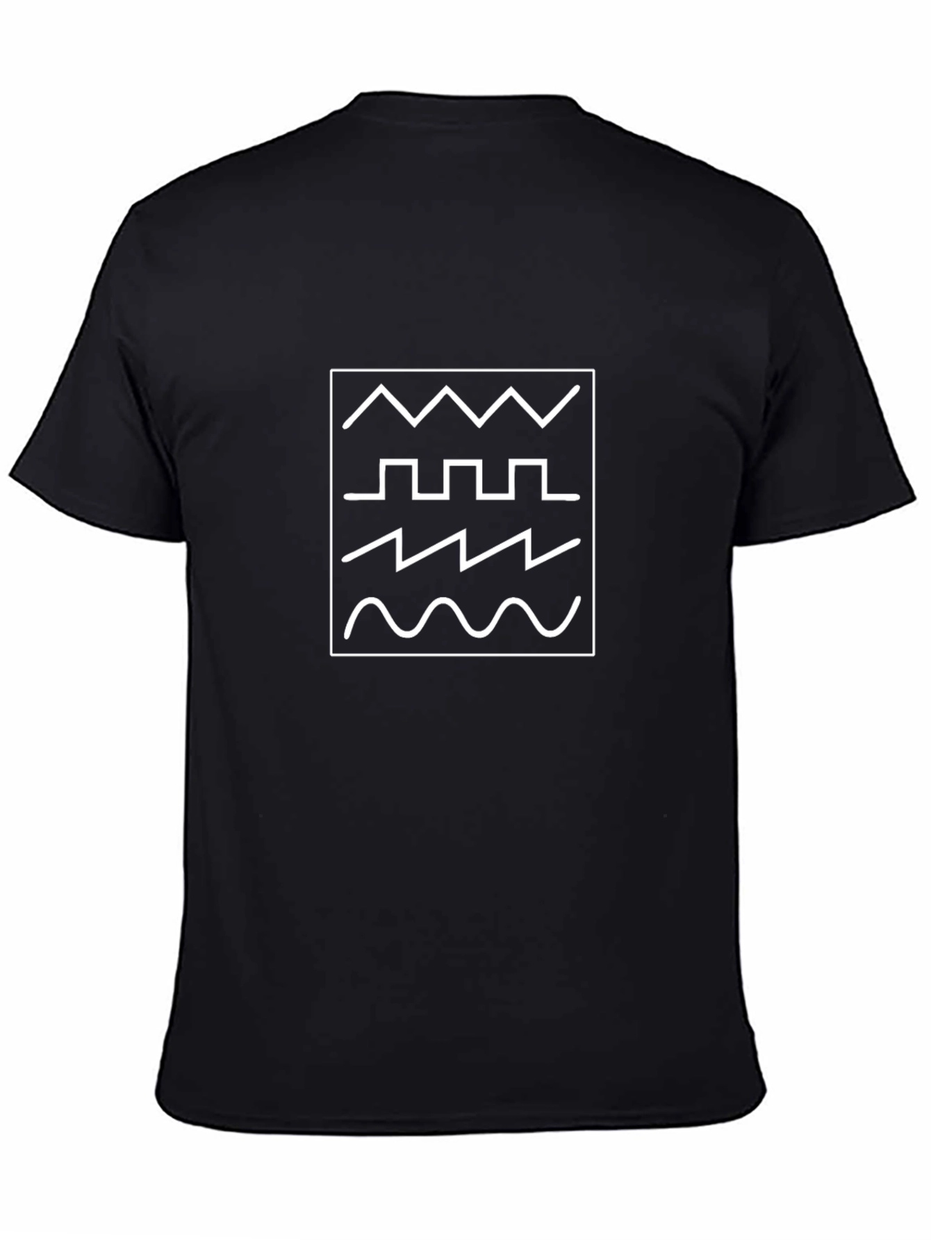 Synth Waveform T-Shirt - Black Graphic Tee