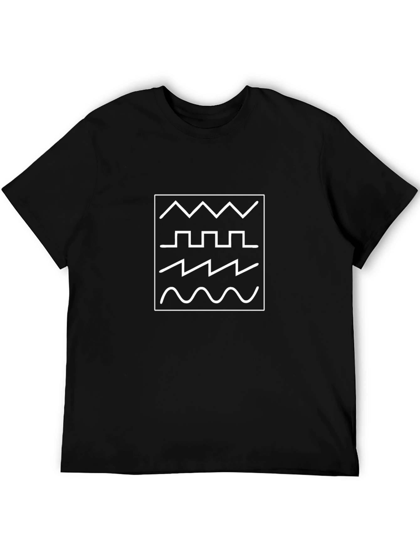 Synth Waveform T-Shirt - Black Graphic Tee