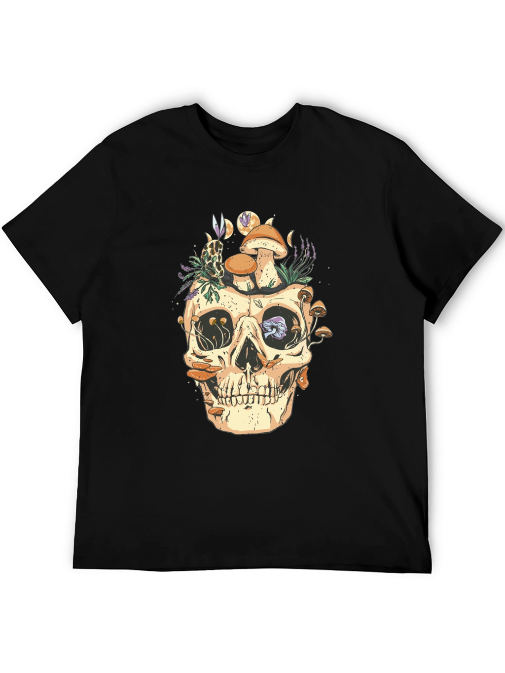 Skull & Mushrooms Graphic Tee