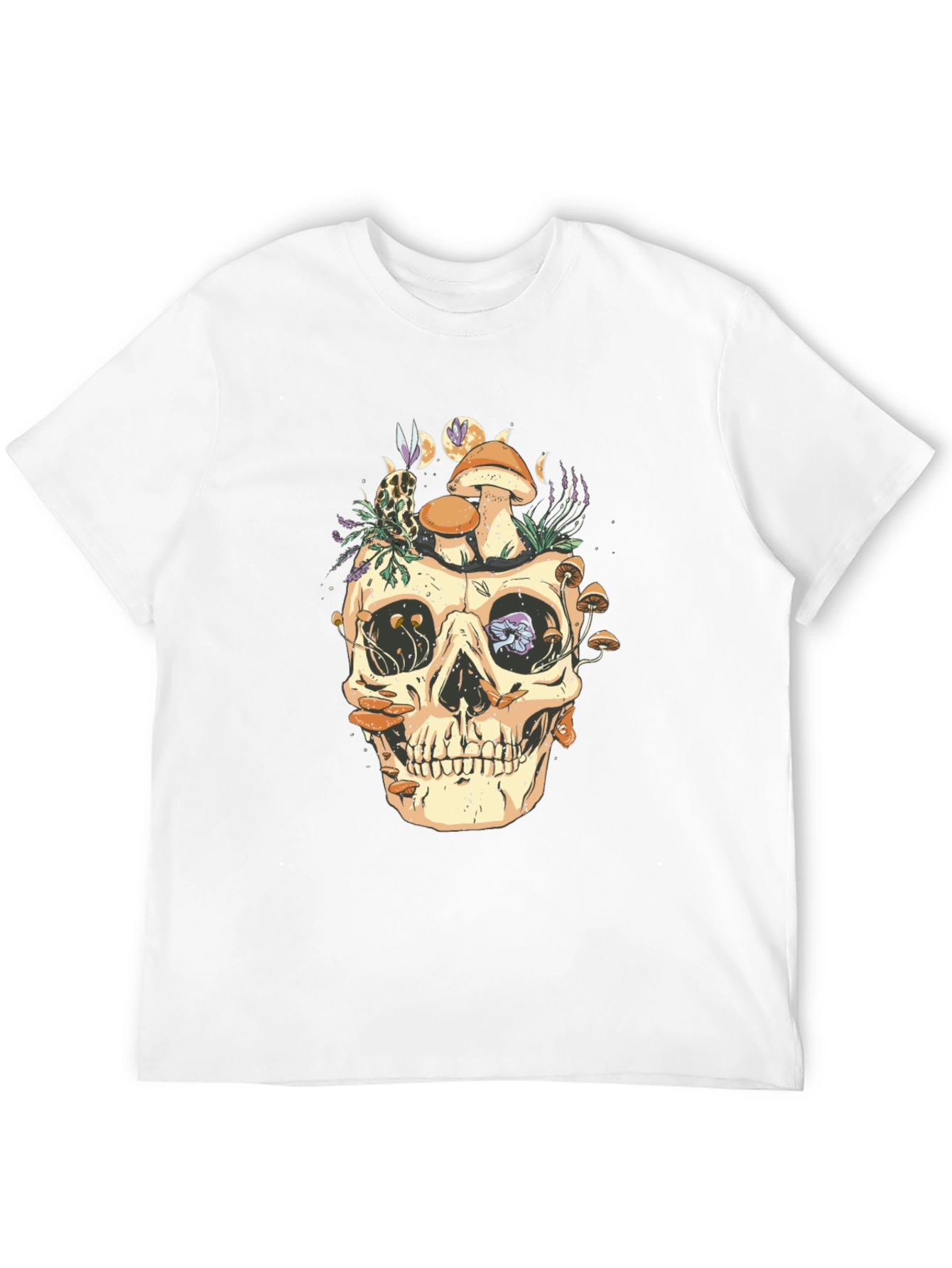 Skull & Mushrooms Graphic Tee