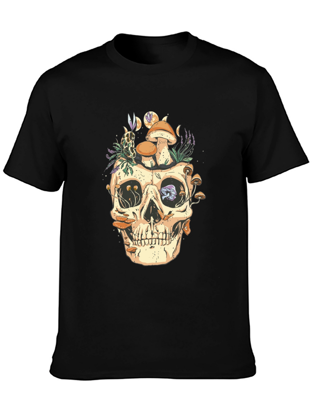 Skull & Mushrooms Graphic Tee